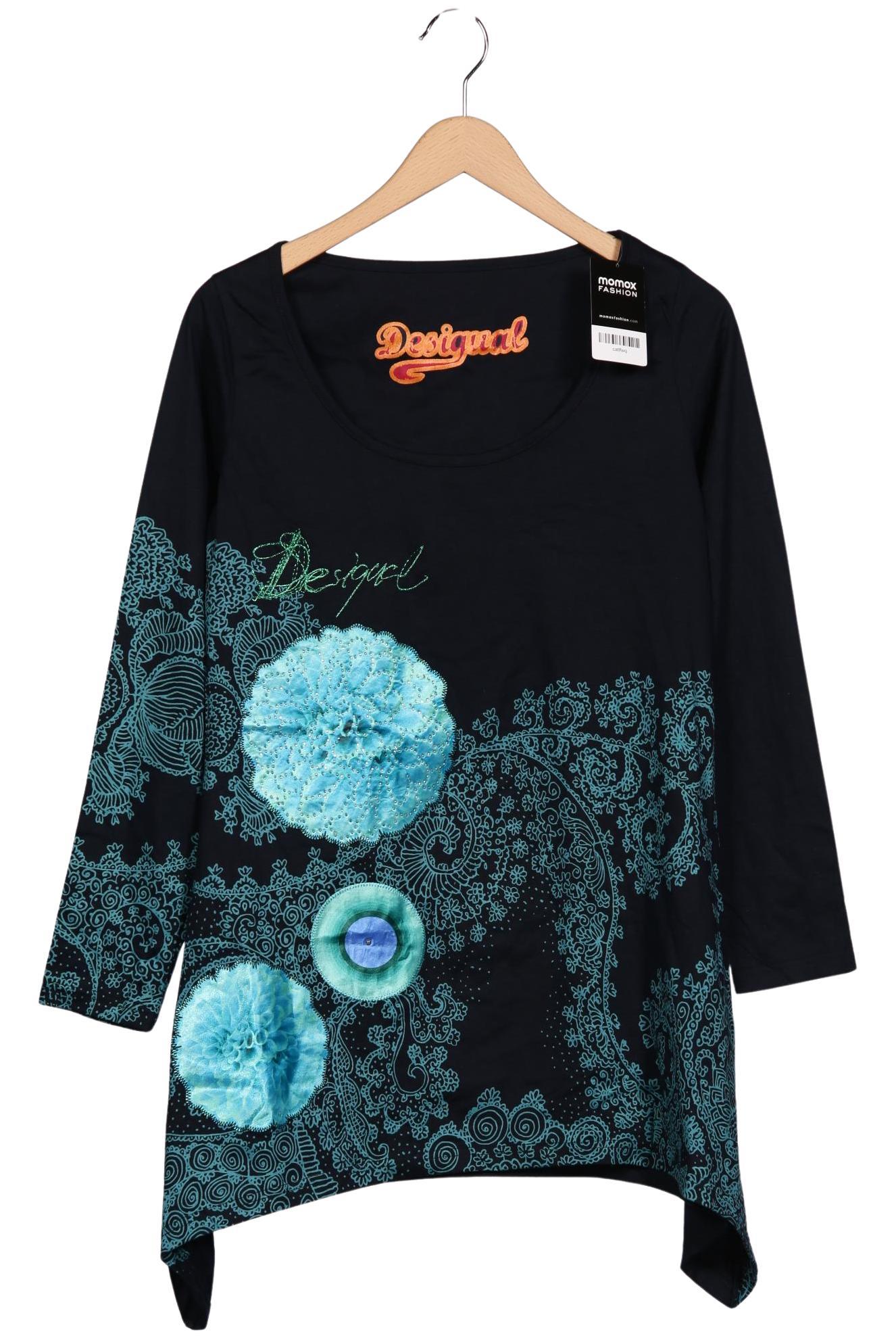 

Desigual Damen Langarmshirt, marineblau, Gr. 42