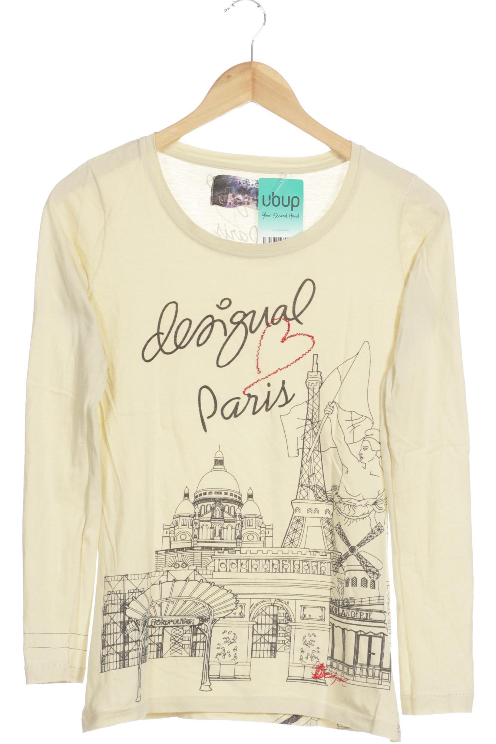 

Desigual Damen Langarmshirt, beige, Gr.