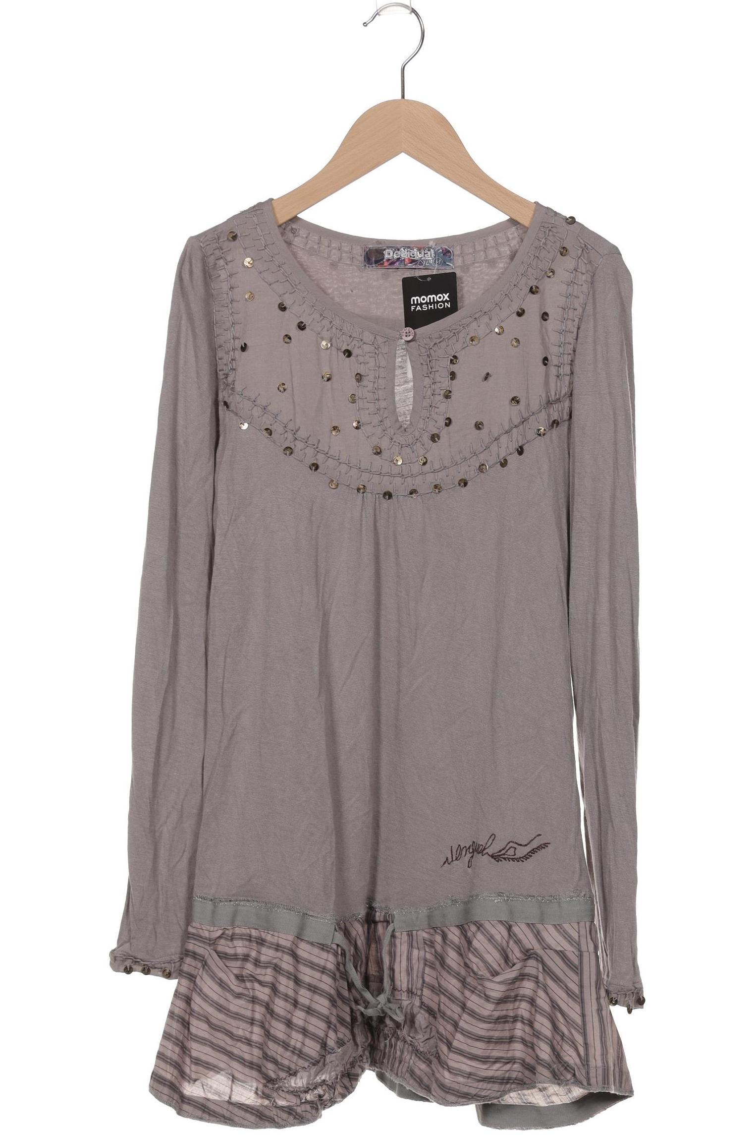 

Desigual Damen Langarmshirt, grau, Gr. 38