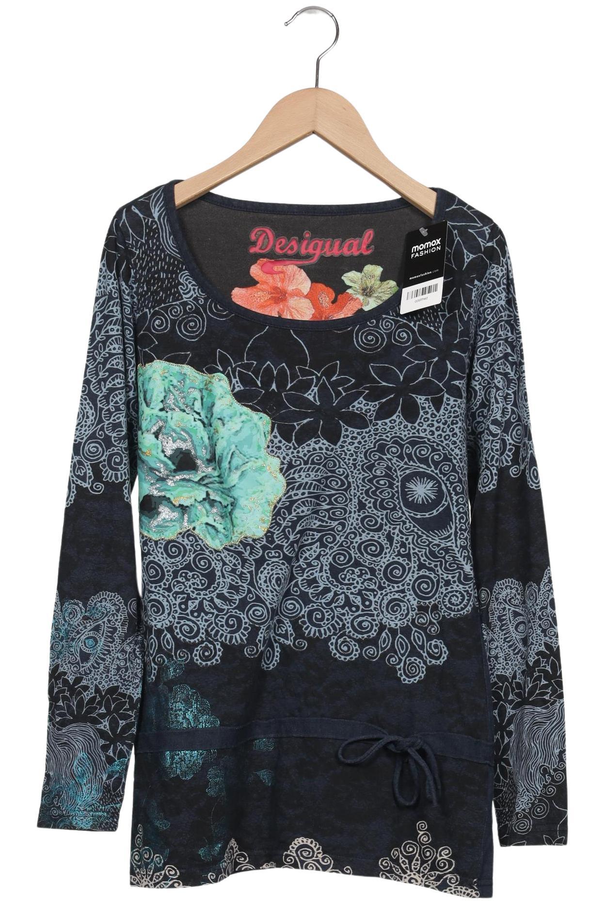 

Desigual Damen Langarmshirt, marineblau, Gr. 36