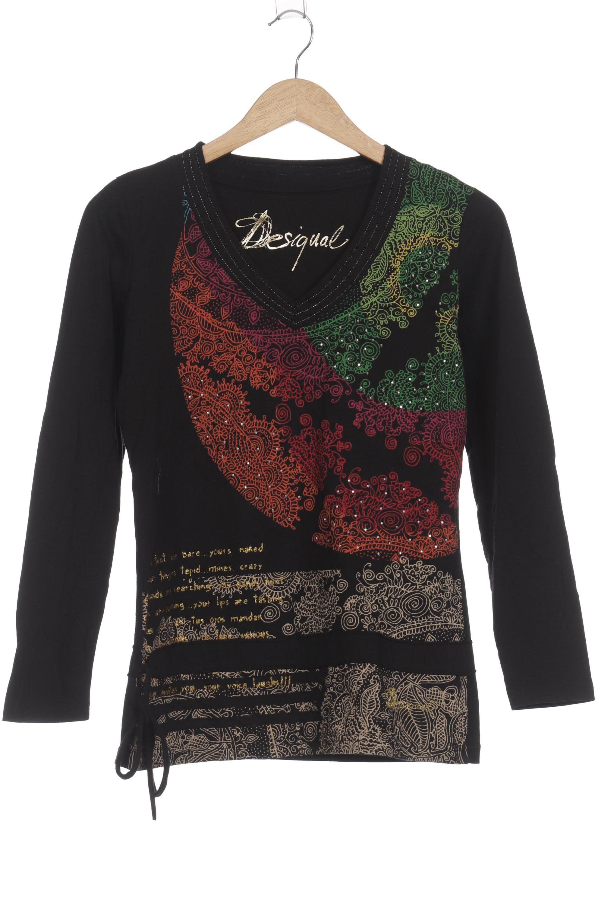 

Desigual Damen Langarmshirt, schwarz, Gr.