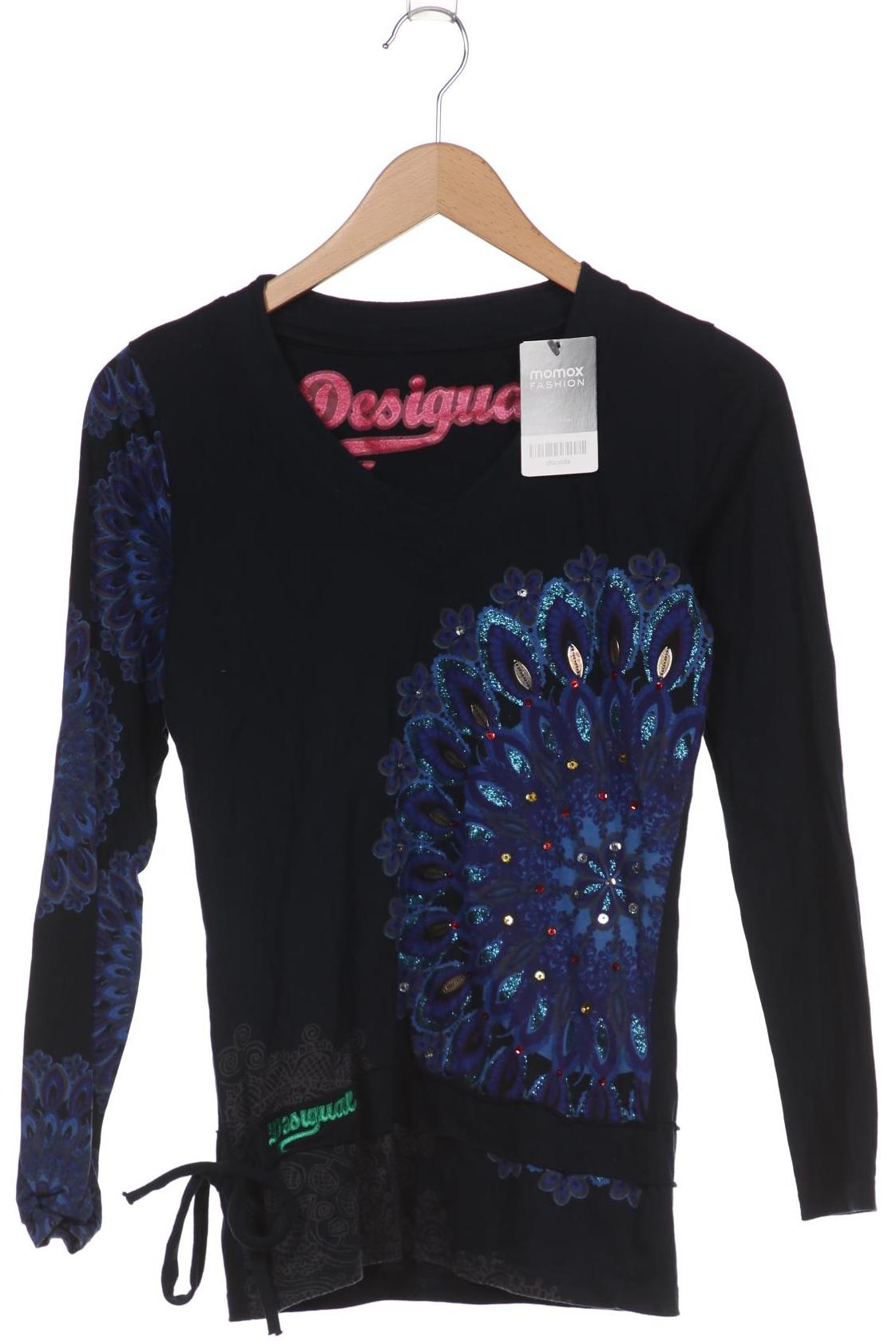 

Desigual Damen Langarmshirt, marineblau, Gr. 36