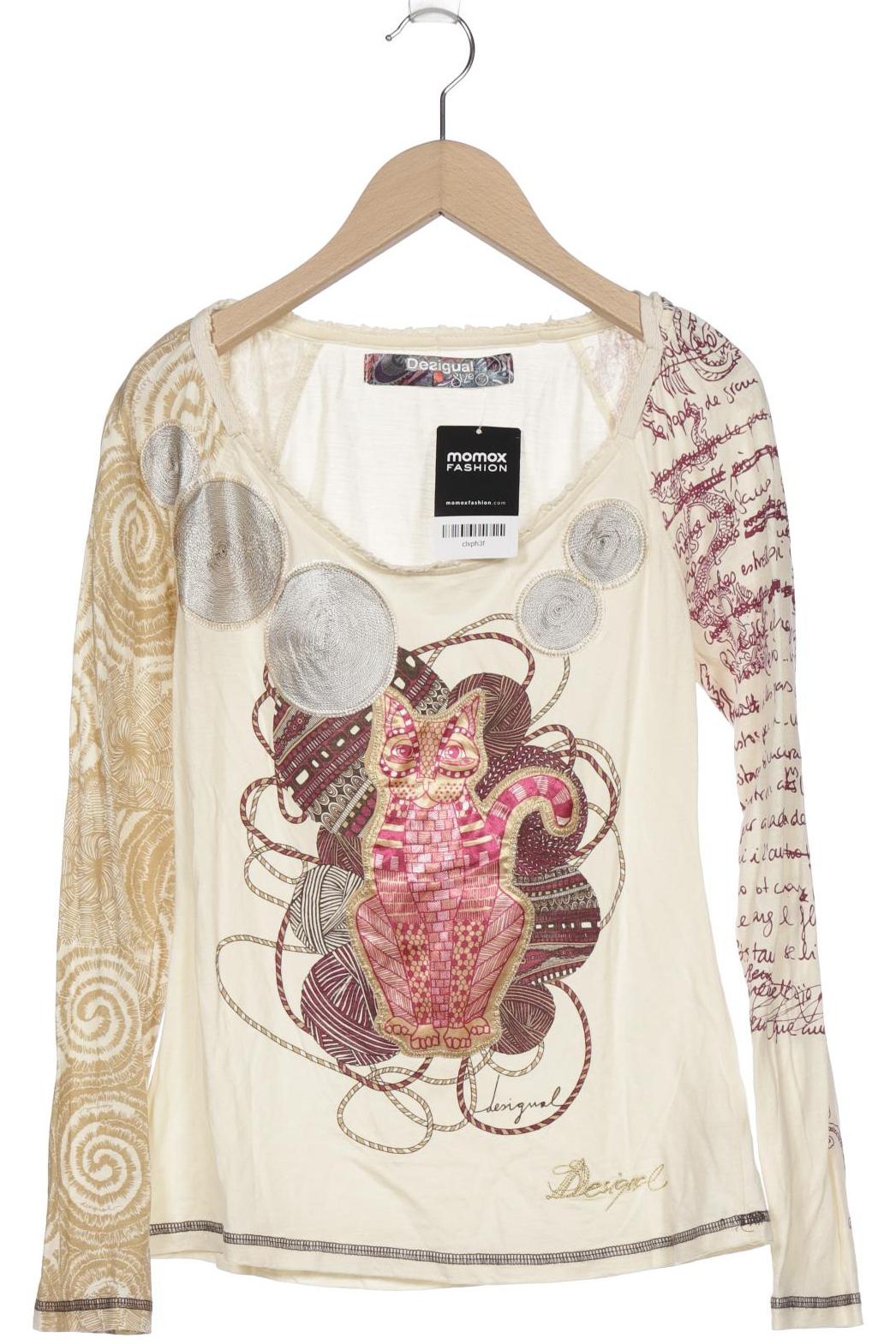 

Desigual Damen Langarmshirt, cremeweiß
