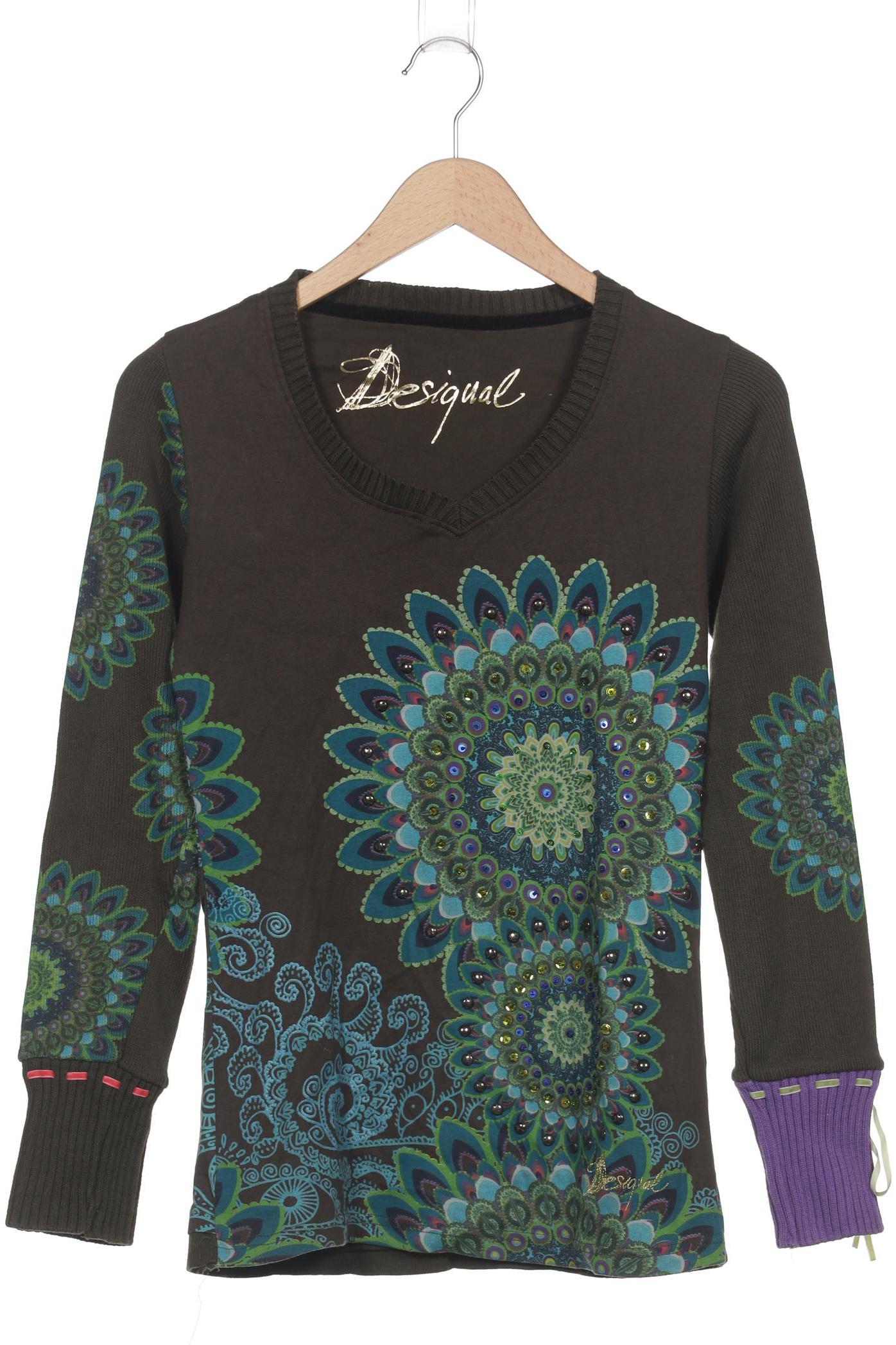 

Desigual Damen Langarmshirt, grün, Gr. 38