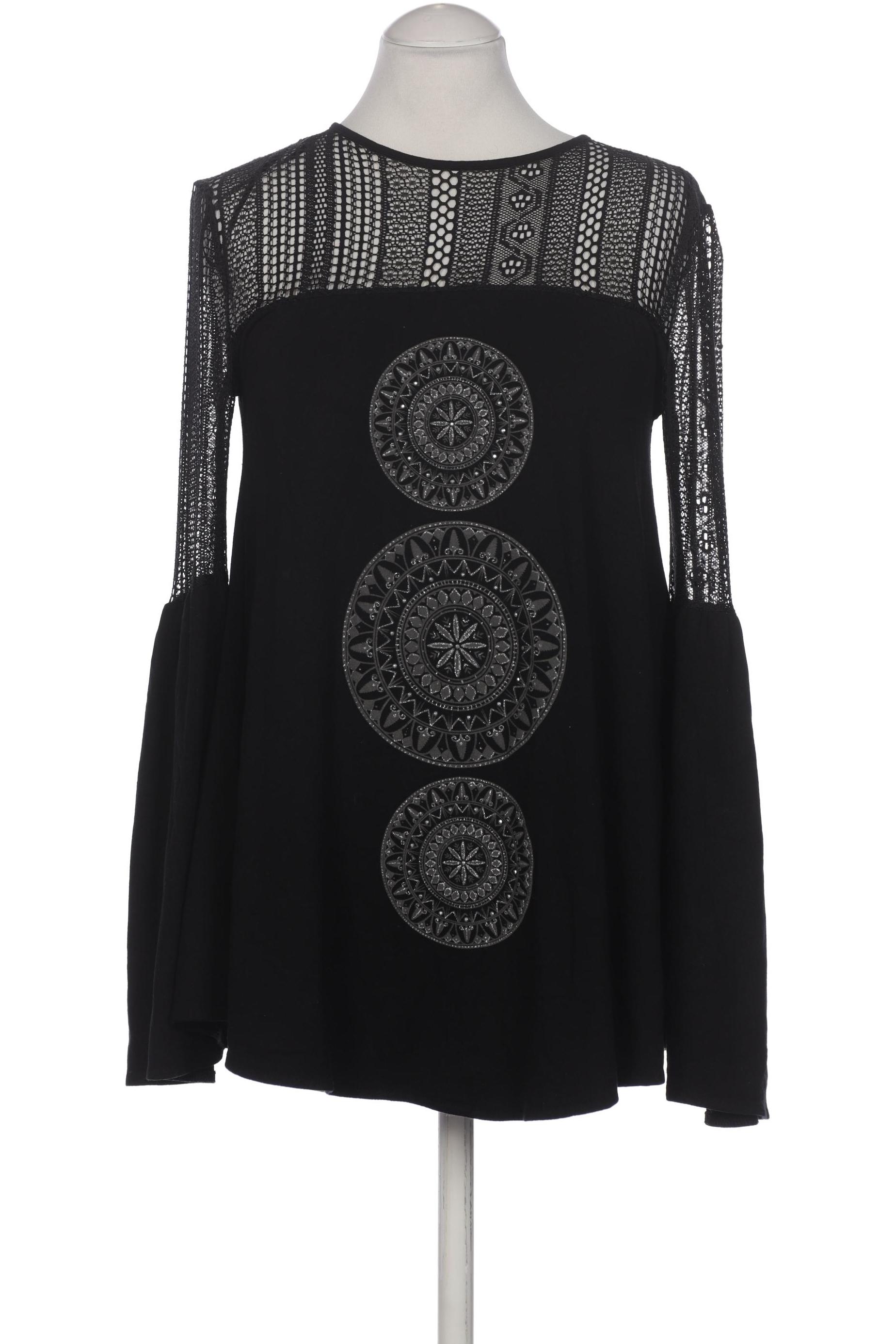 

Desigual Damen Langarmshirt, schwarz, Gr. 38