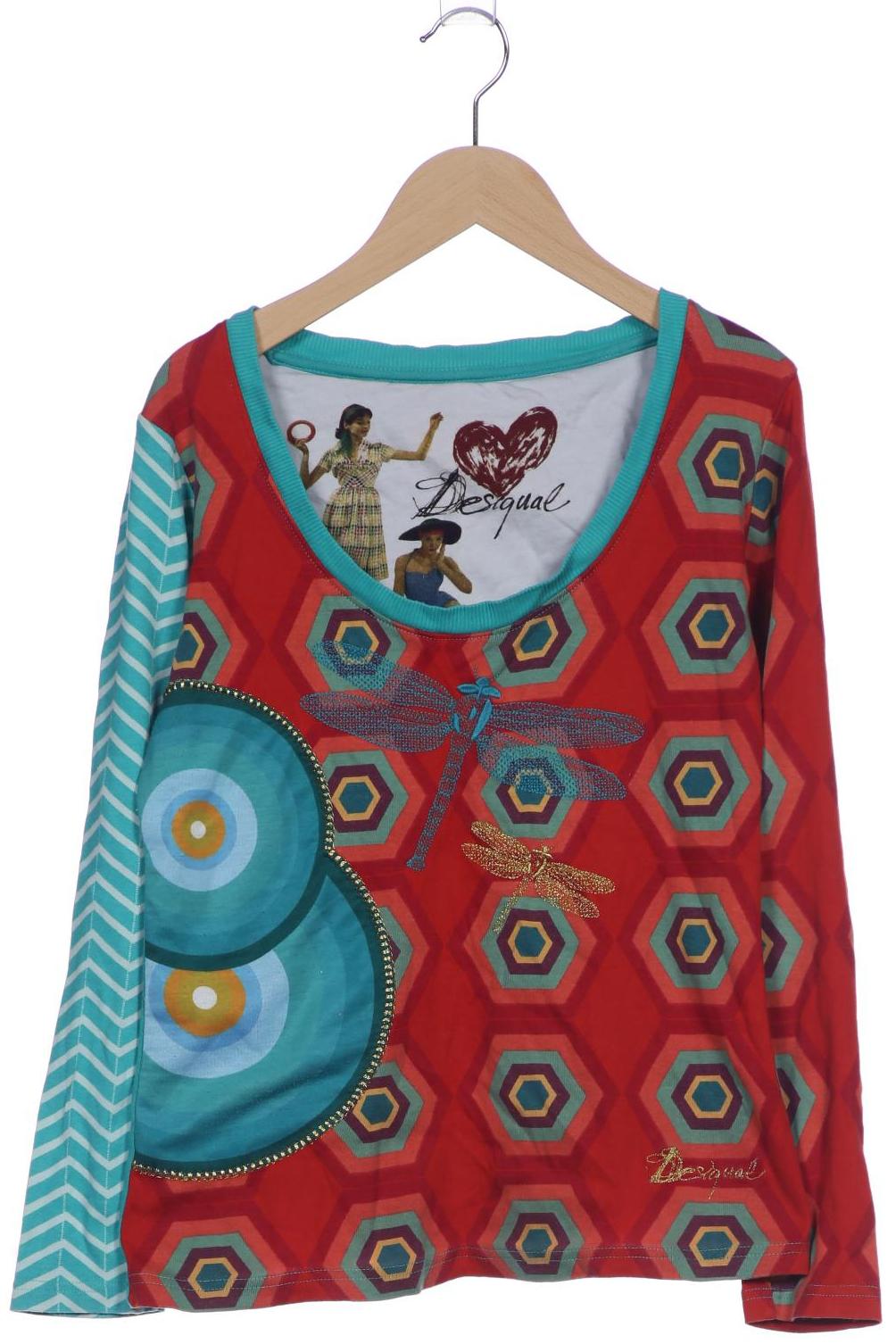 

Desigual Damen Langarmshirt, mehrfarbig, Gr. 38