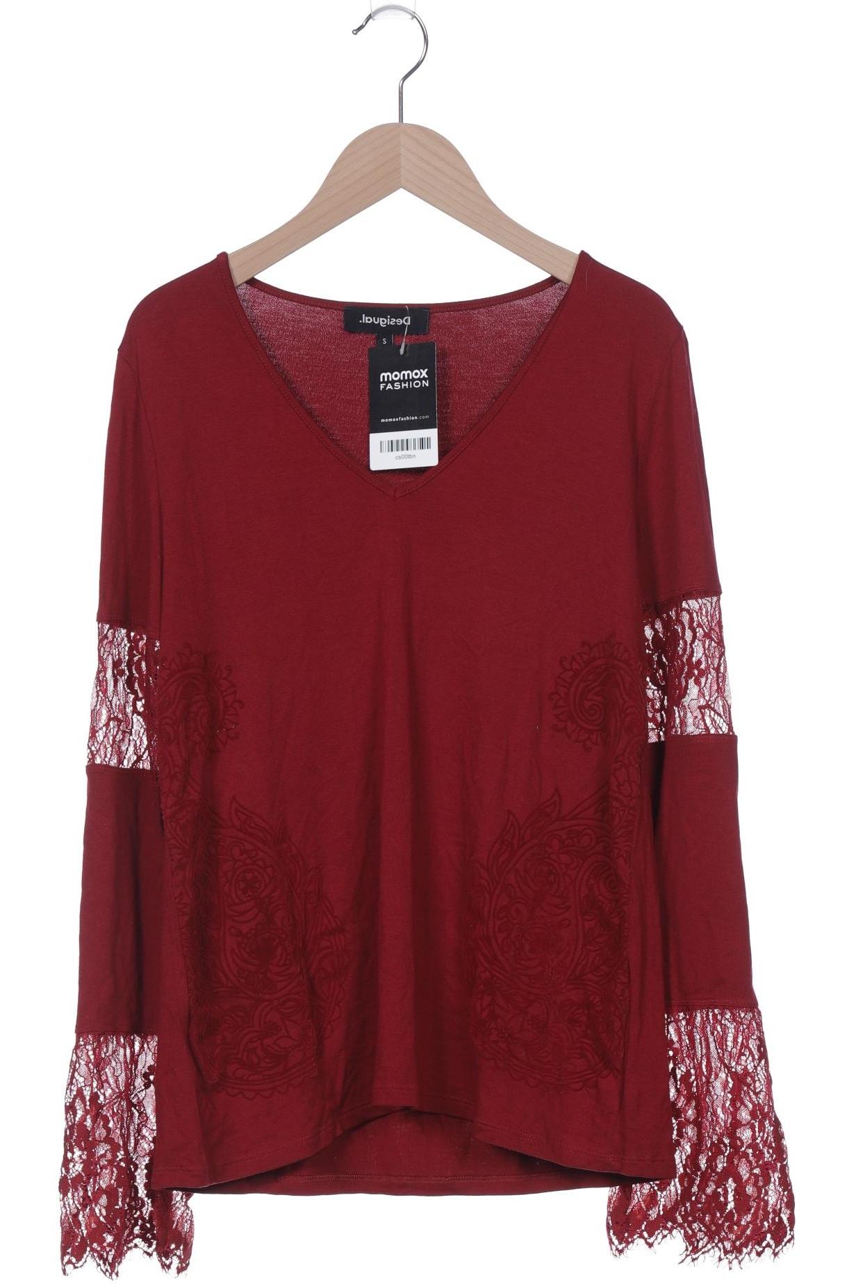 

Desigual Damen Langarmshirt, bordeaux, Gr. 36