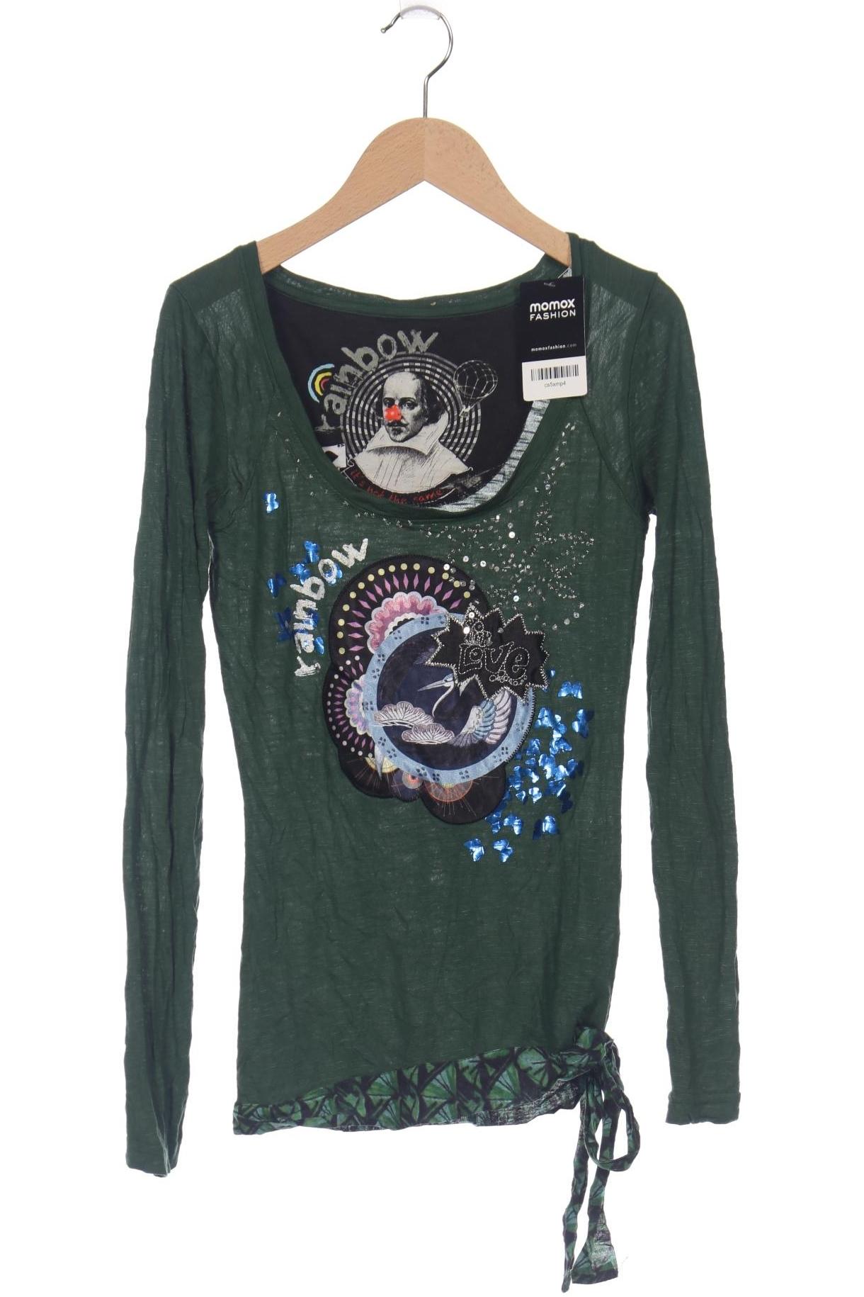 

Desigual Damen Langarmshirt, grün, Gr. 34