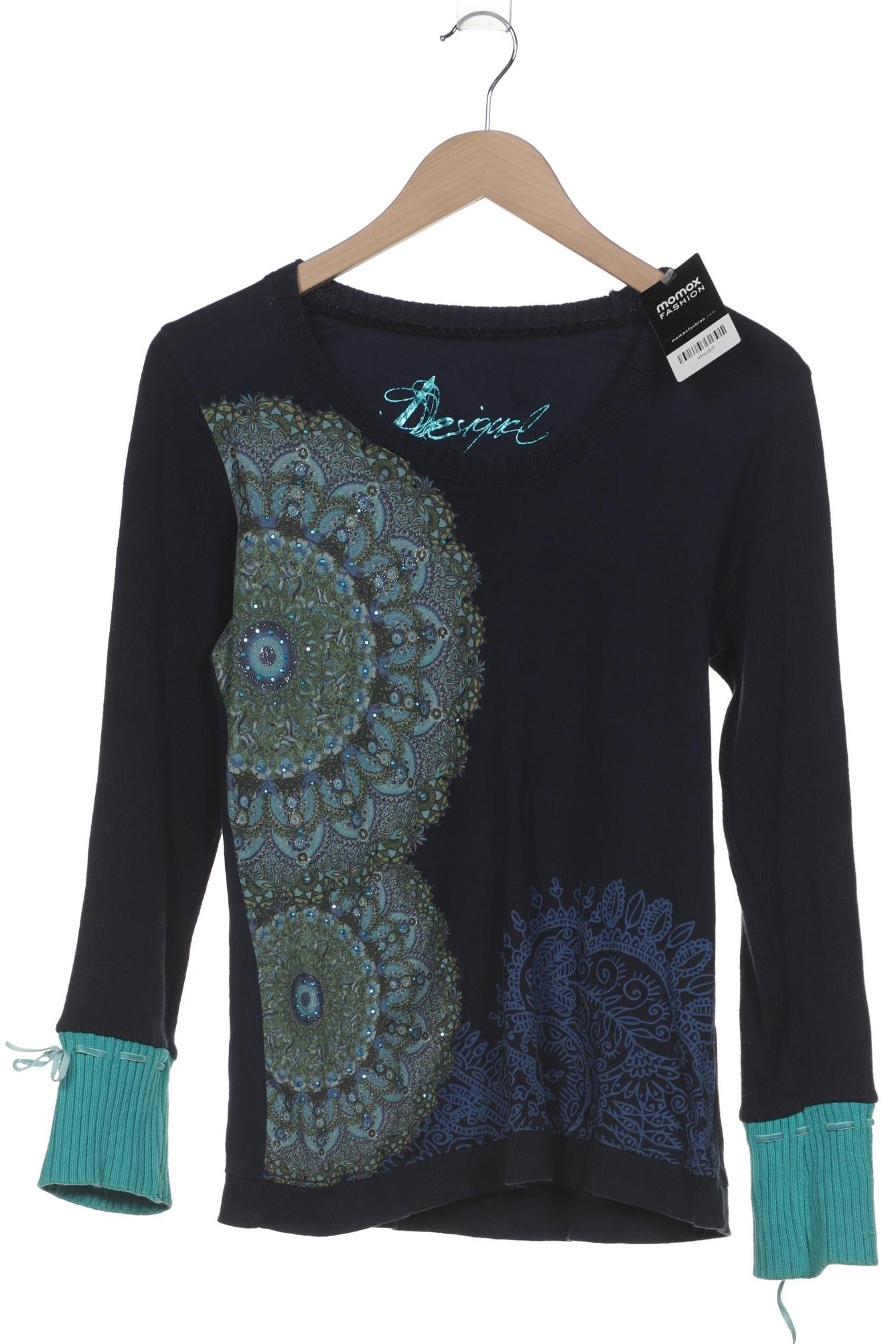 

Desigual Damen Langarmshirt, marineblau, Gr. 42