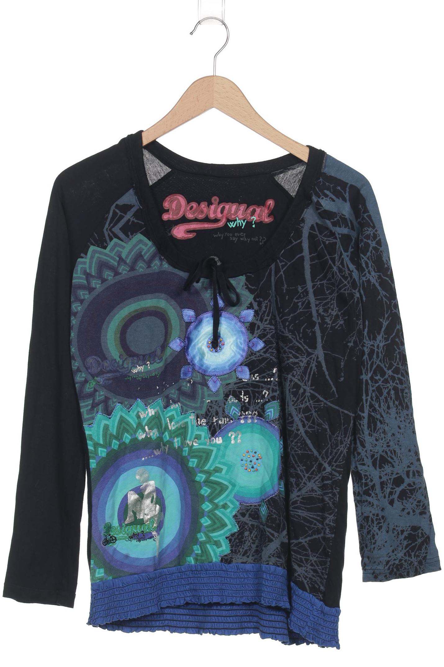 

Desigual Damen Langarmshirt, marineblau, Gr. 46