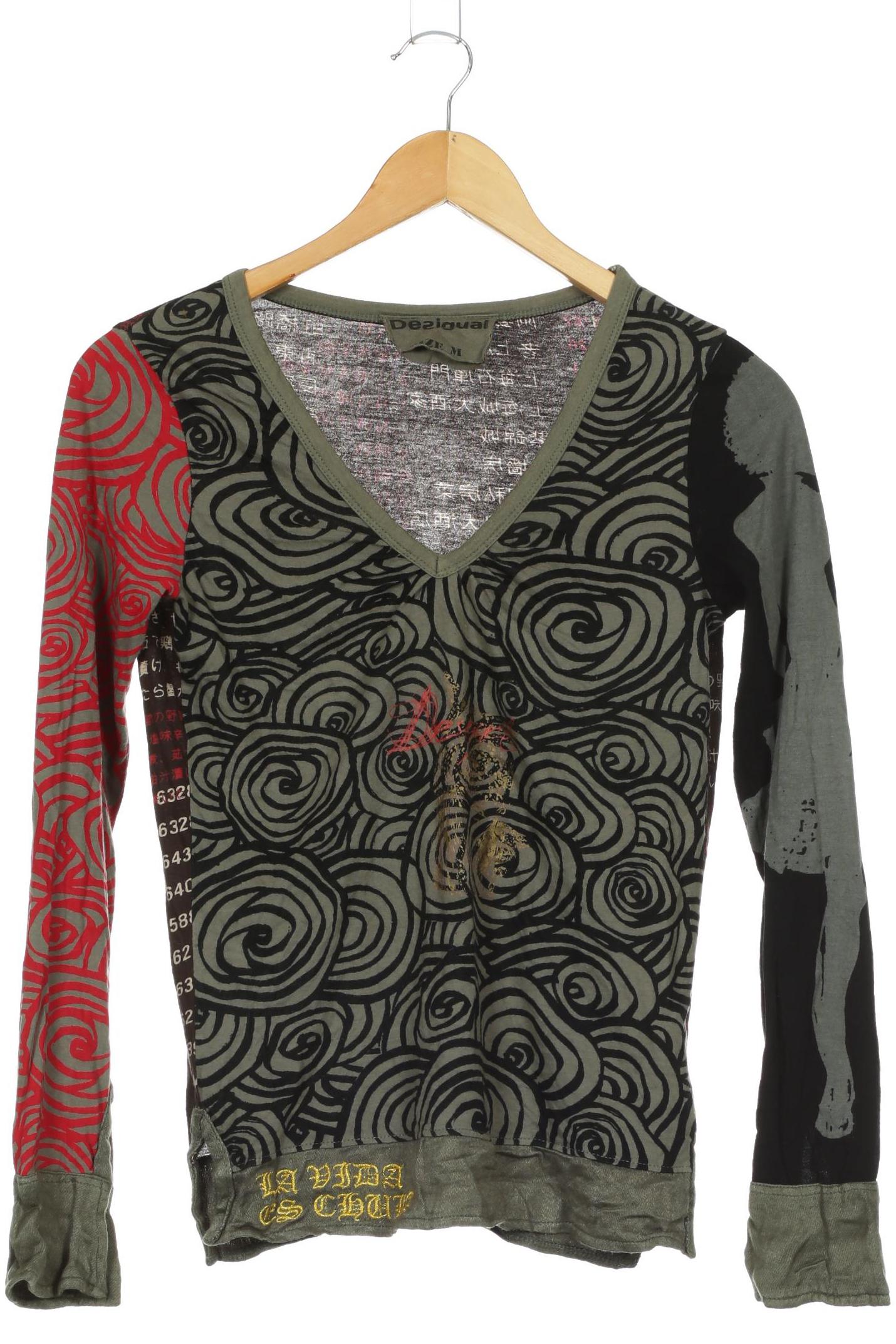 

Desigual Damen Langarmshirt, mehrfarbig, Gr. 38
