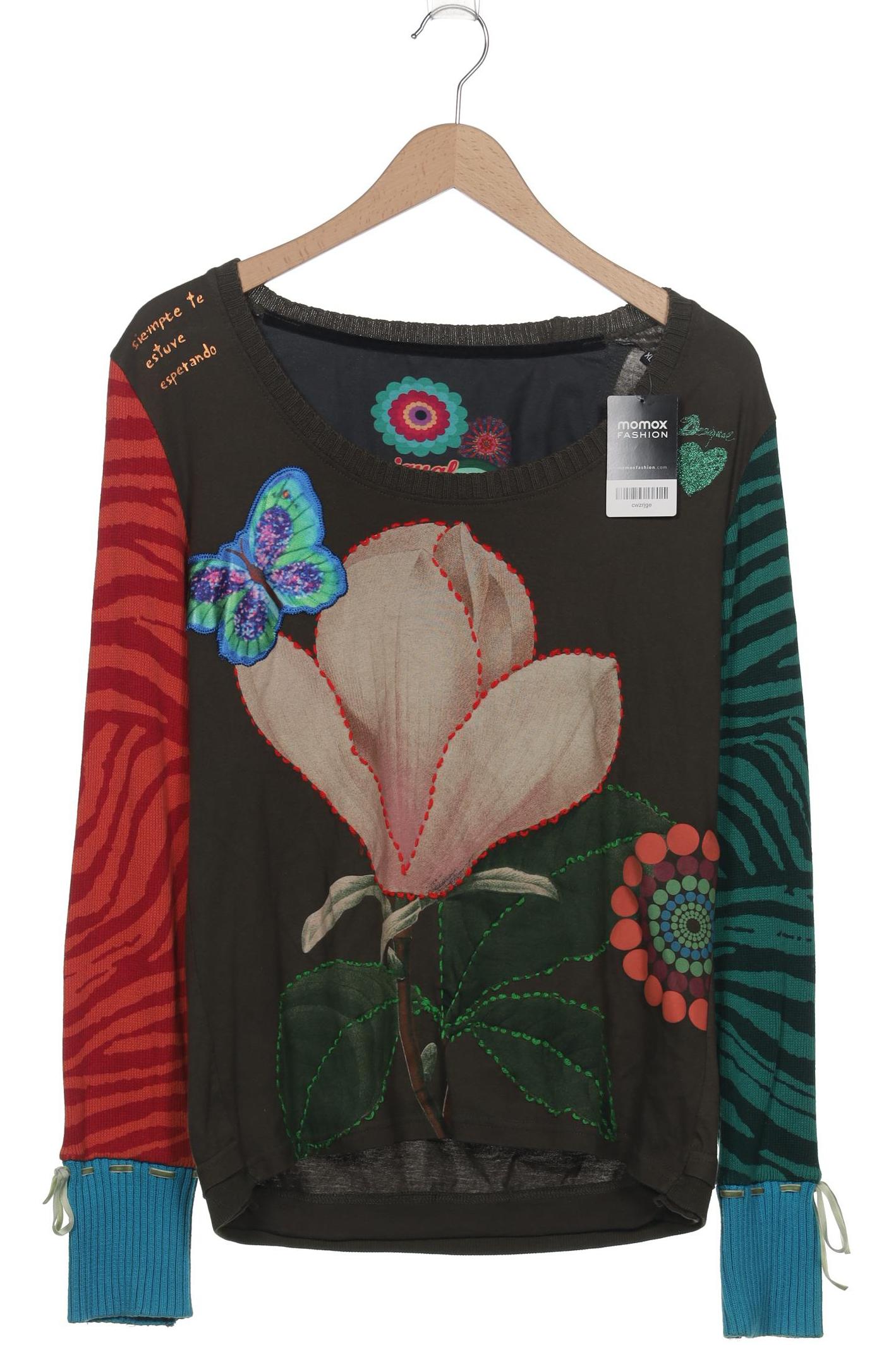 

Desigual Damen Langarmshirt, grün, Gr. 44