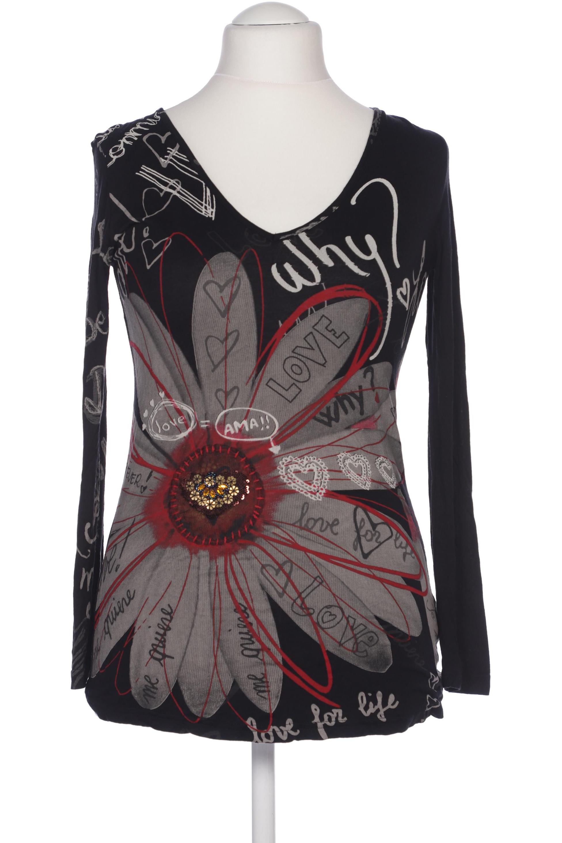

Desigual Damen Langarmshirt, schwarz, Gr. 42