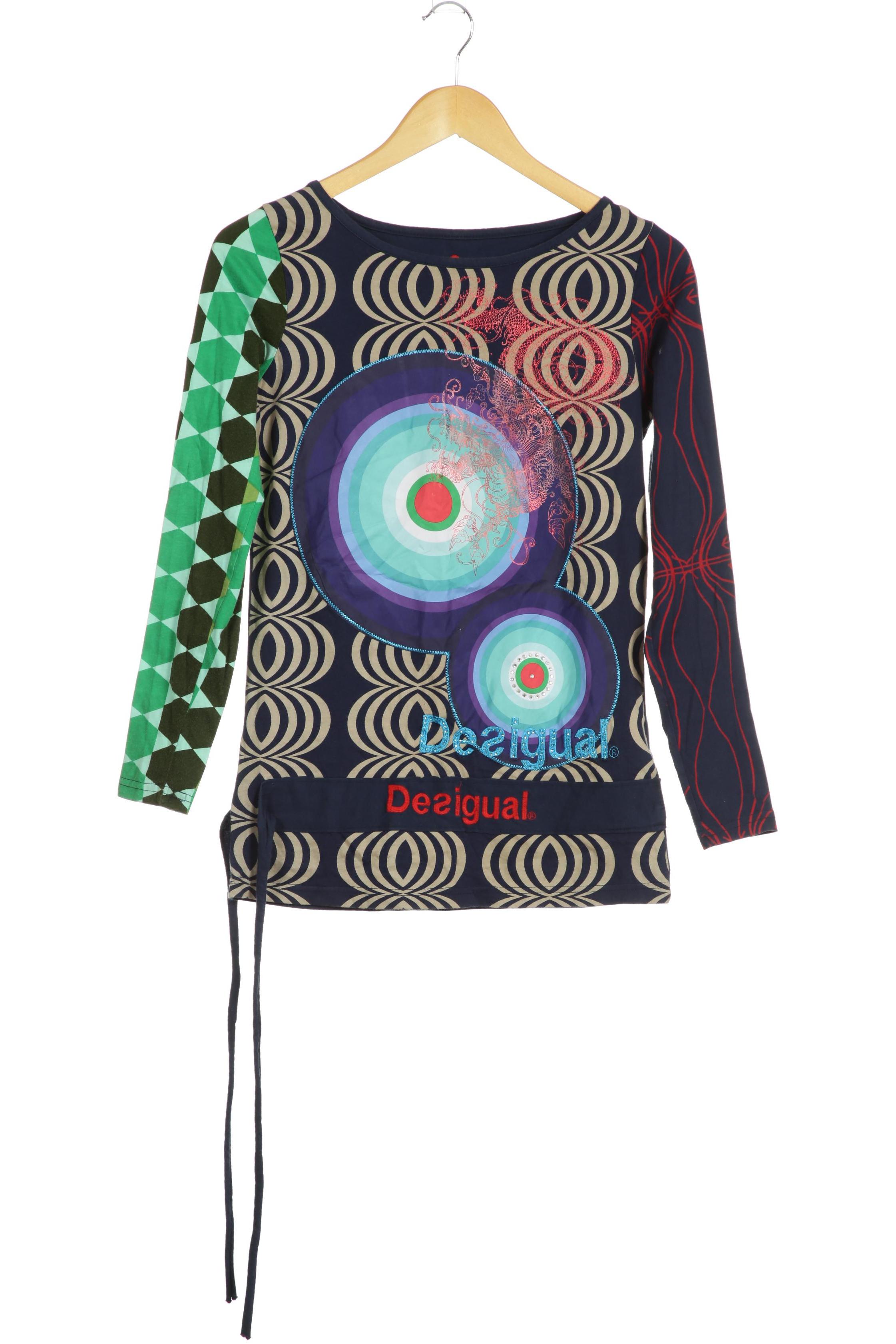 

Desigual Damen Langarmshirt, blau, Gr. 36