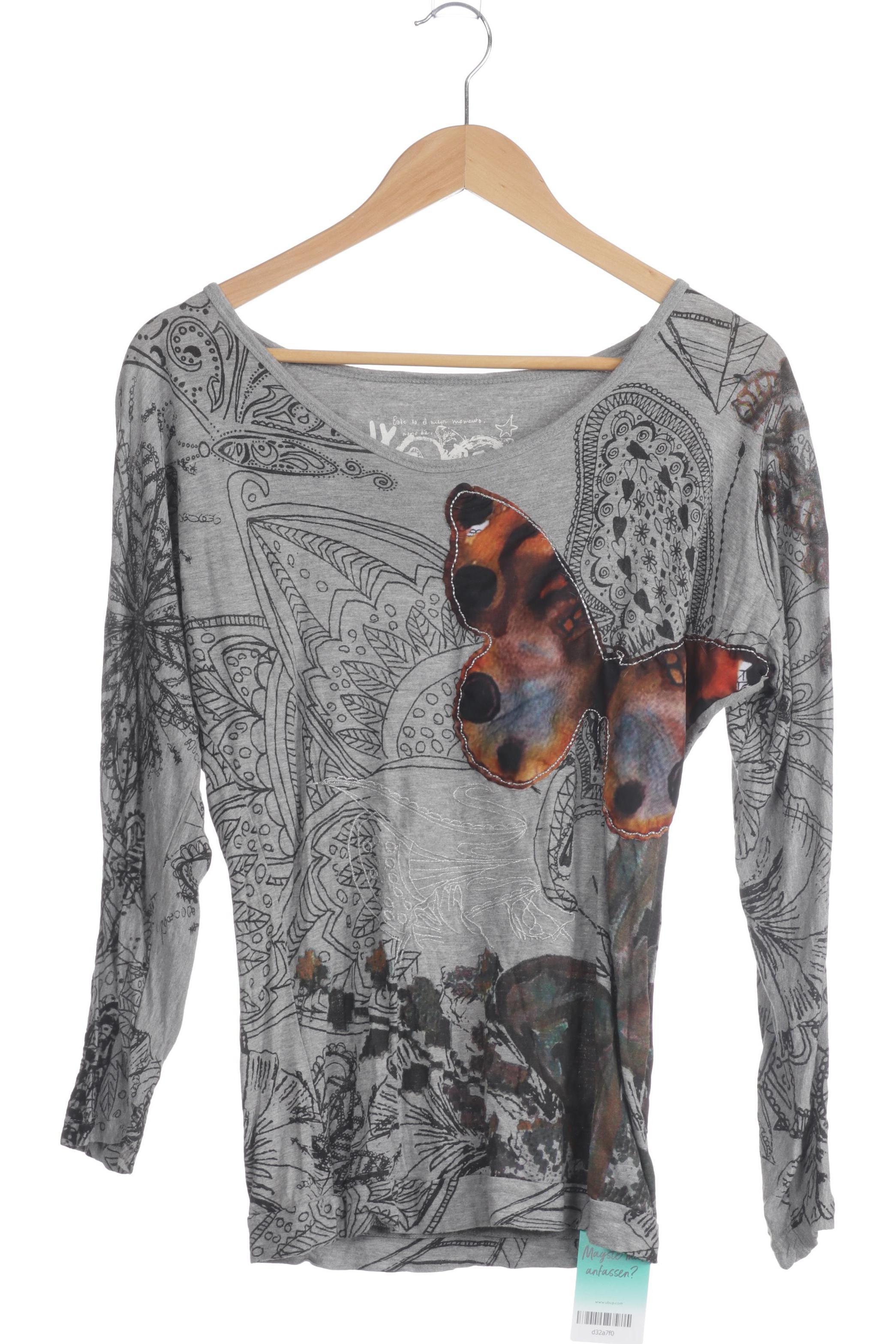 

Desigual Damen Langarmshirt, grau, Gr.
