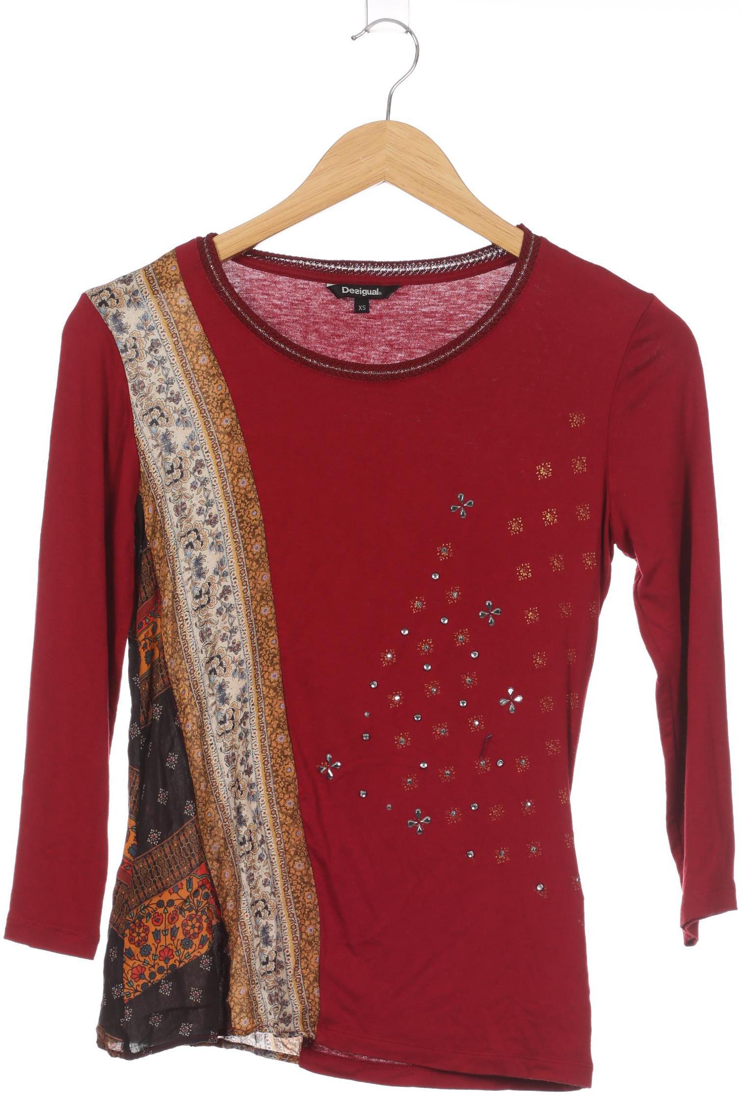 

Desigual Damen Langarmshirt, rot, Gr.