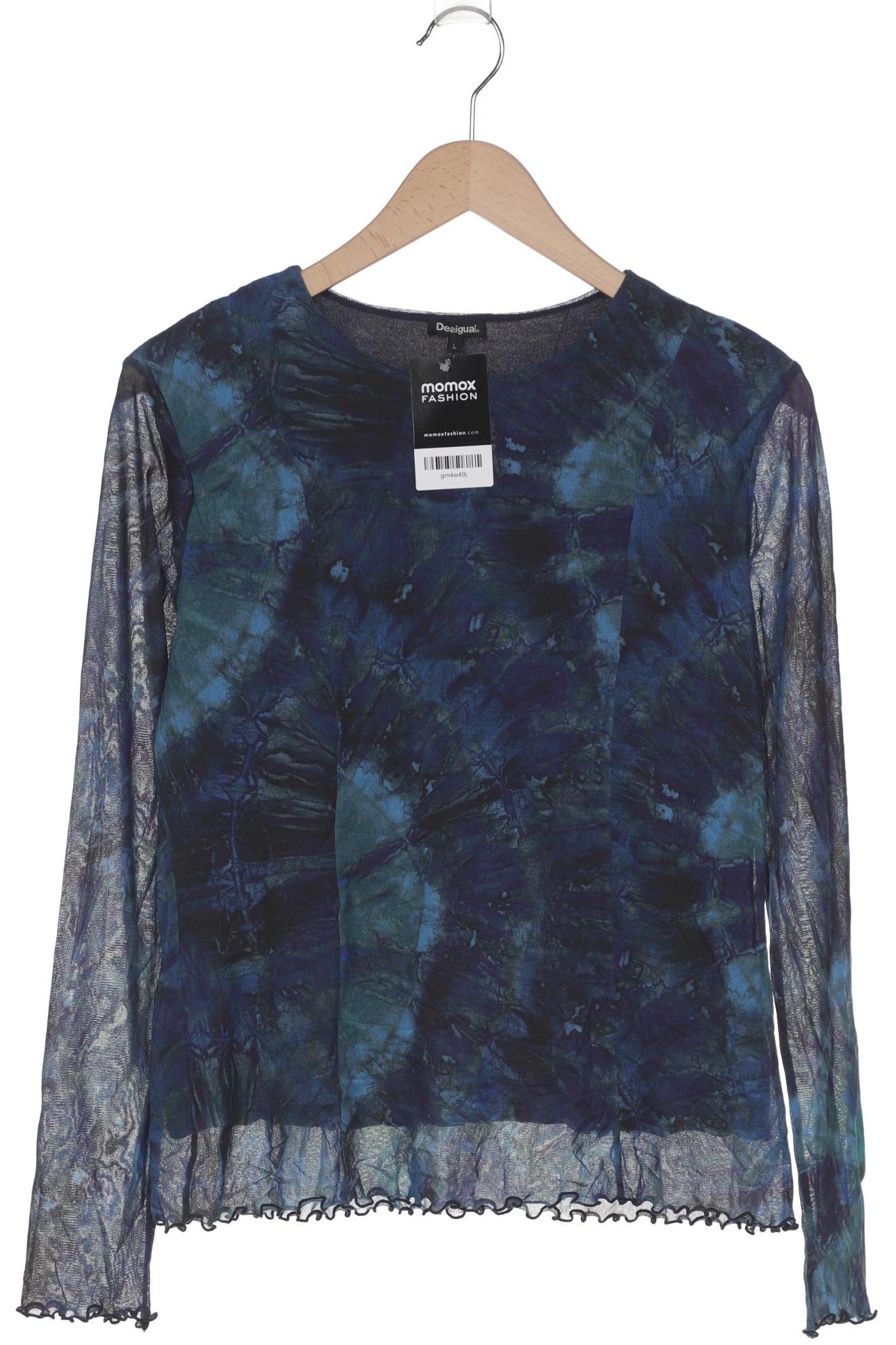 

Desigual Damen Langarmshirt, marineblau, Gr. 42