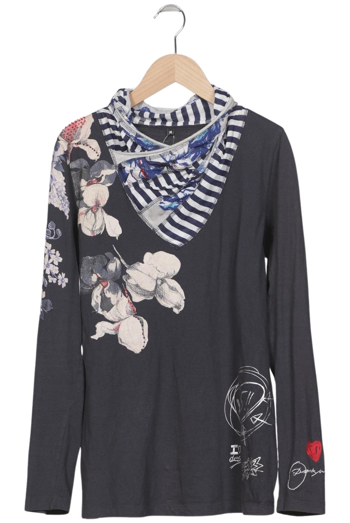 

Desigual Damen Langarmshirt, grau, Gr. 38