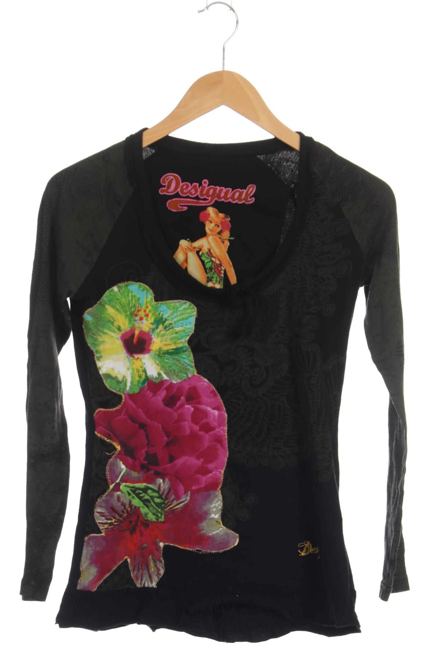 

Desigual Damen Langarmshirt, schwarz, Gr. 36