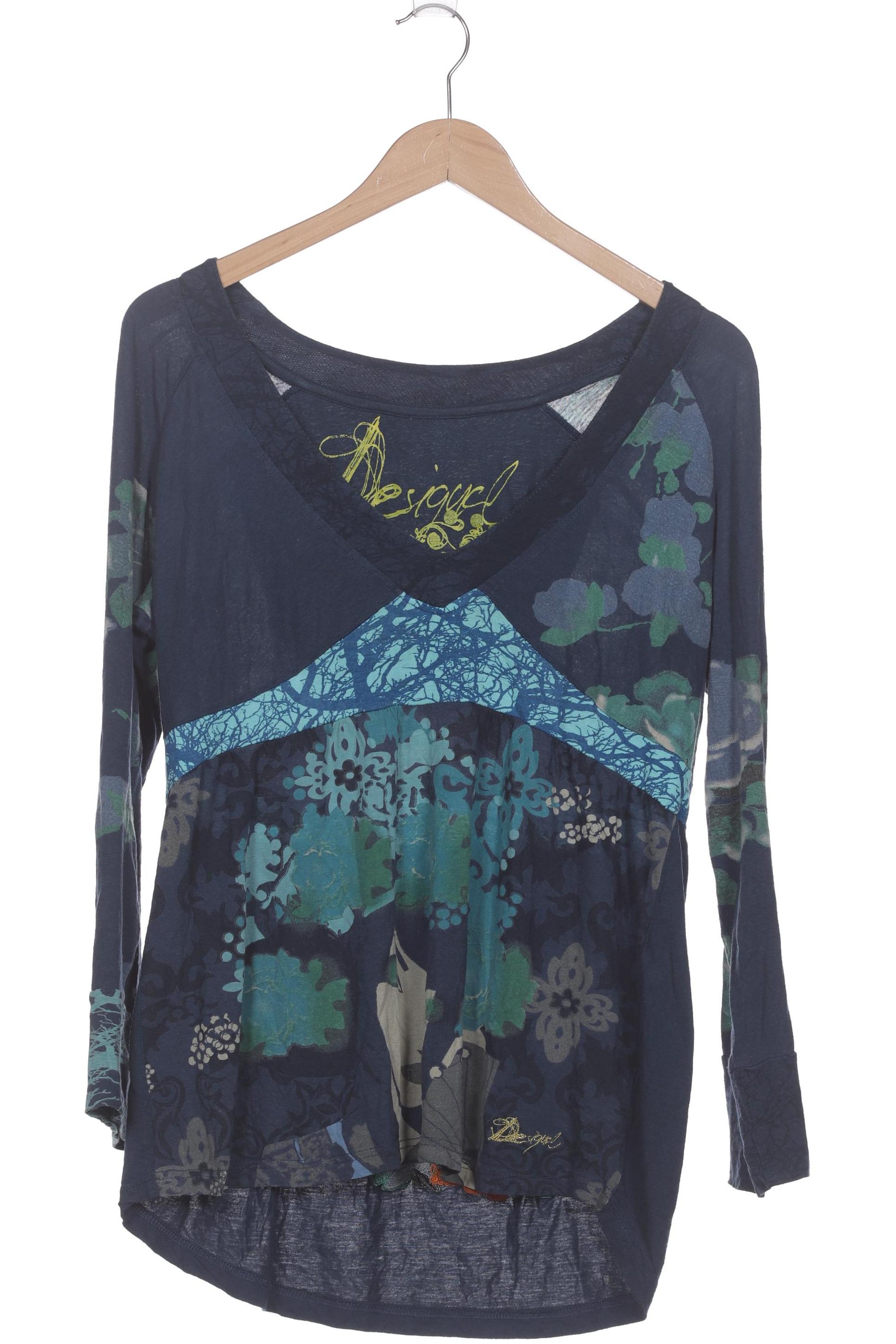 

Desigual Damen Langarmshirt, blau, Gr. 44