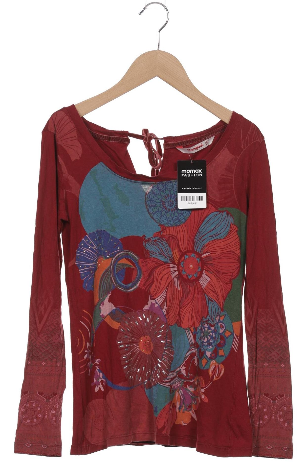 

Desigual Damen Langarmshirt, bordeaux, Gr. 36