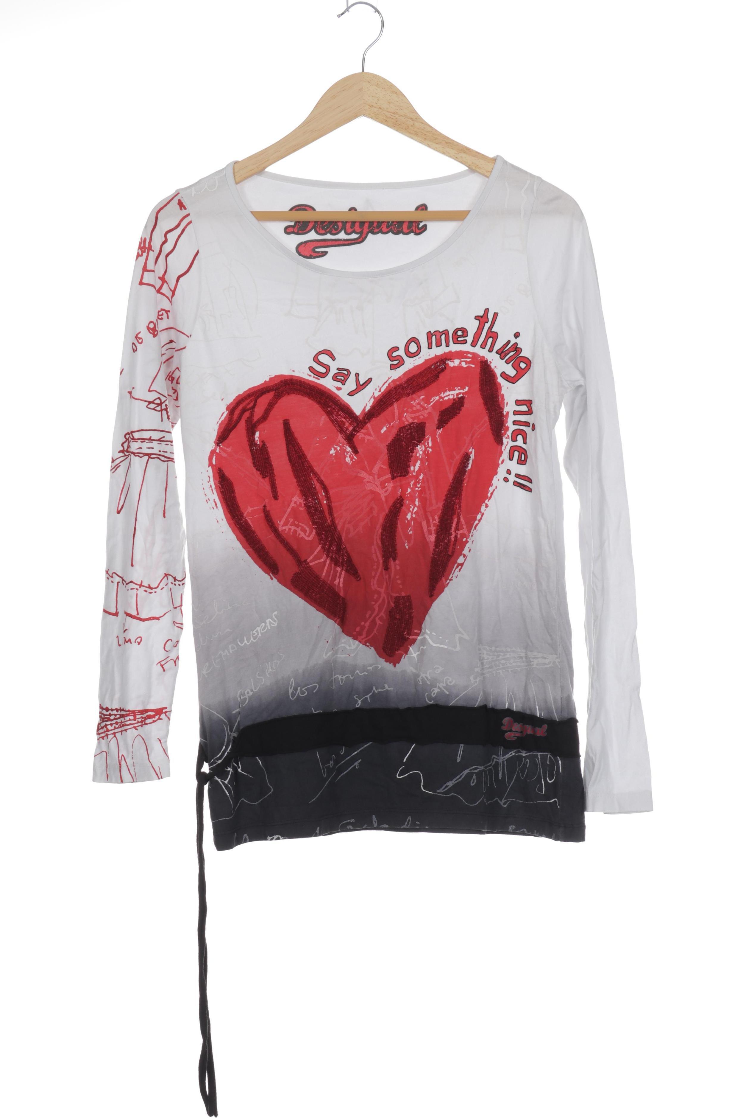 

Desigual Damen Langarmshirt, weiß, Gr.