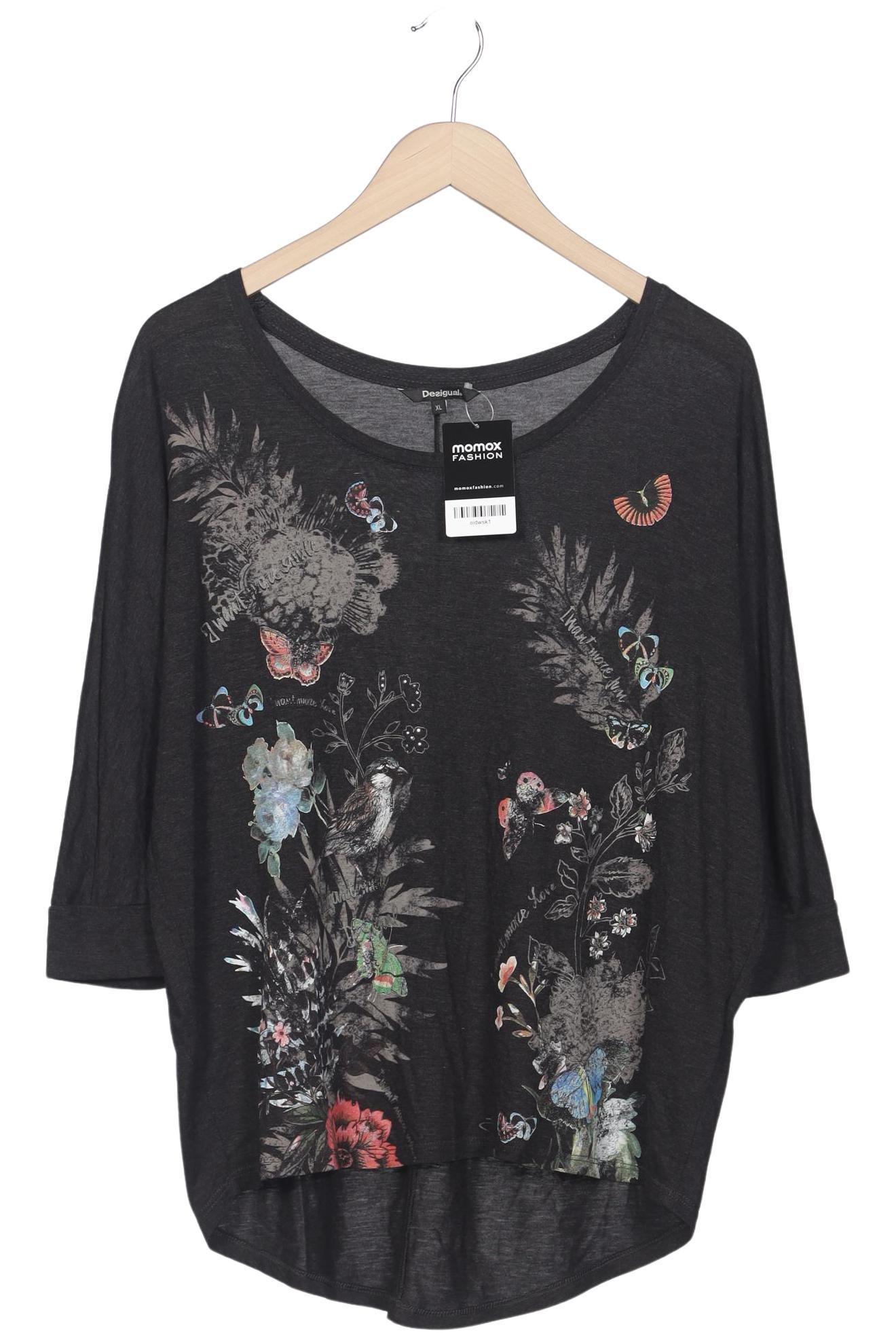 

Desigual Damen Langarmshirt, grau, Gr. 44