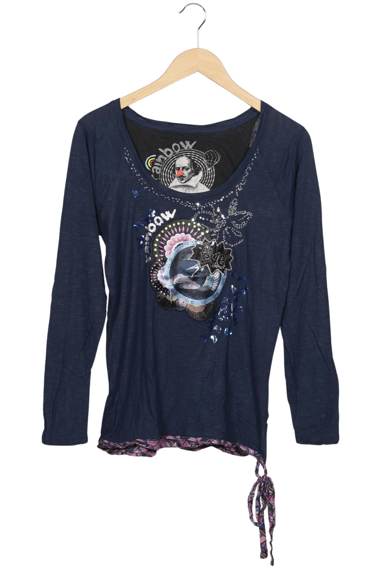 

Desigual Damen Langarmshirt, marineblau, Gr. 44