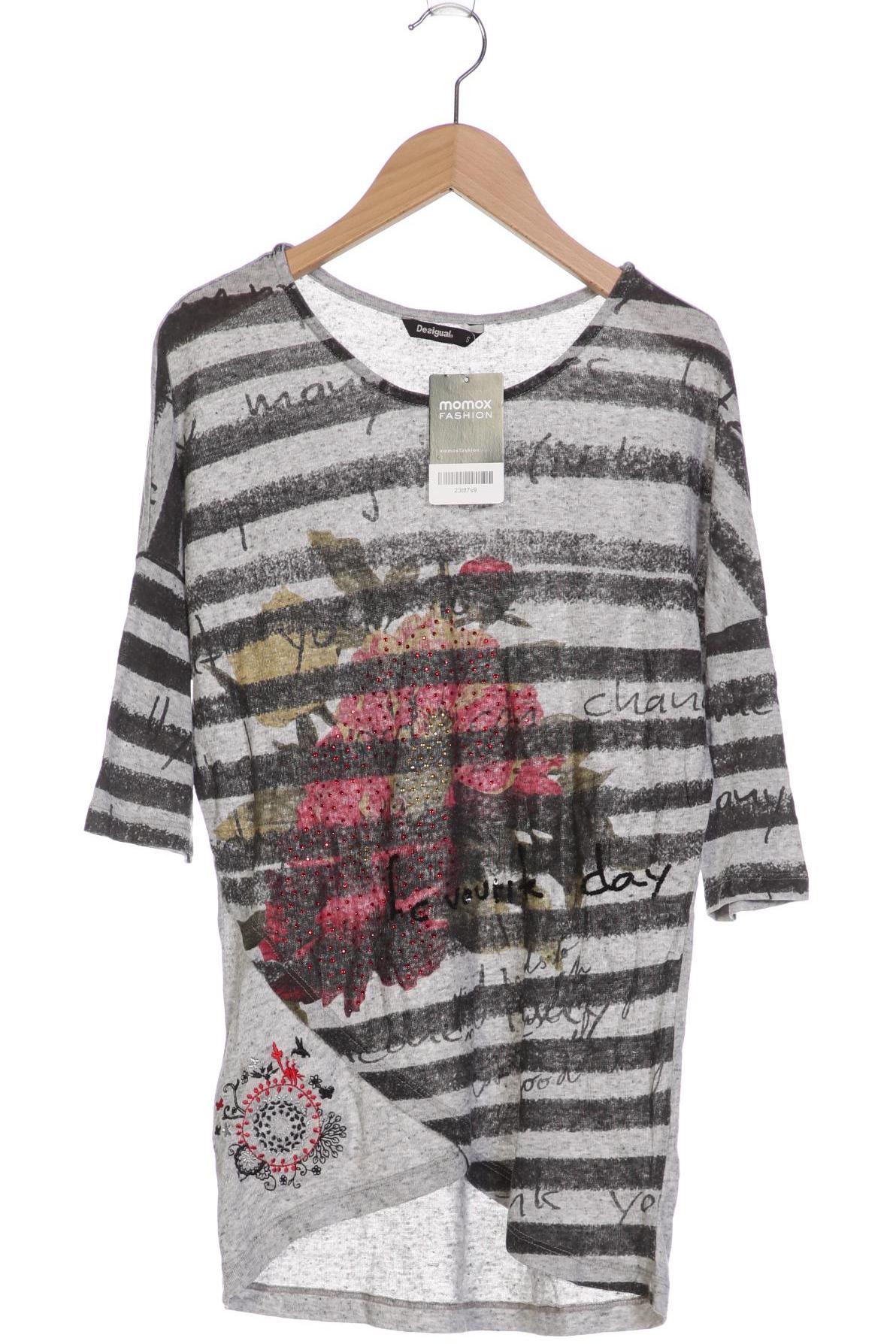 

Desigual Damen Langarmshirt, grau, Gr. 36