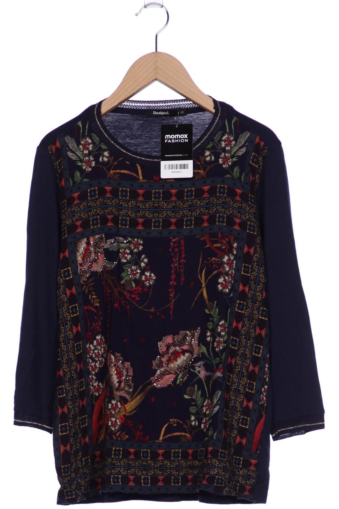 

Desigual Damen Langarmshirt, marineblau, Gr. 38