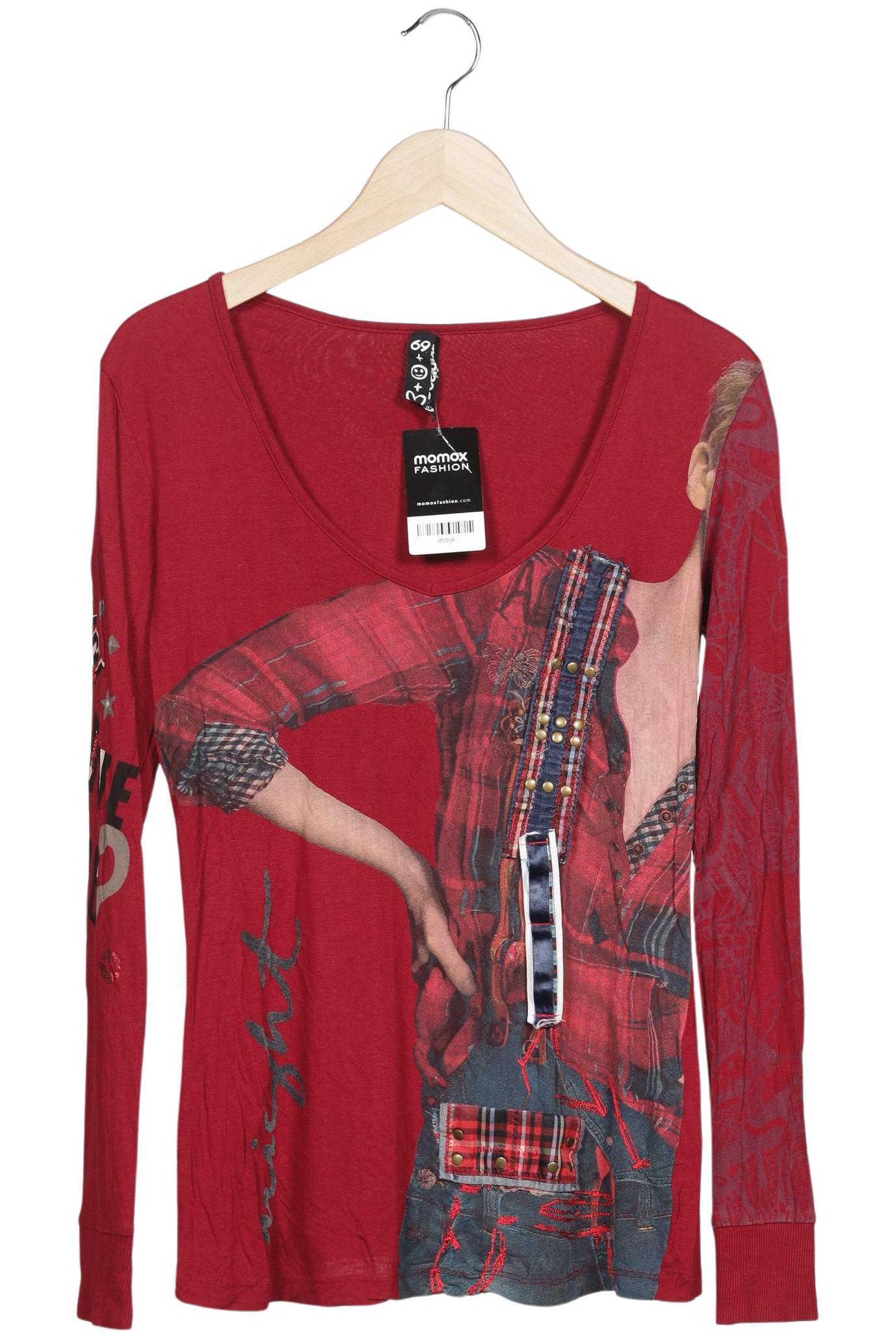 

Desigual Damen Langarmshirt, rot, Gr. 38