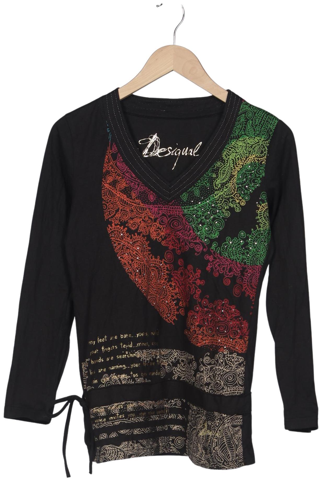 

Desigual Damen Langarmshirt, schwarz, Gr. 38