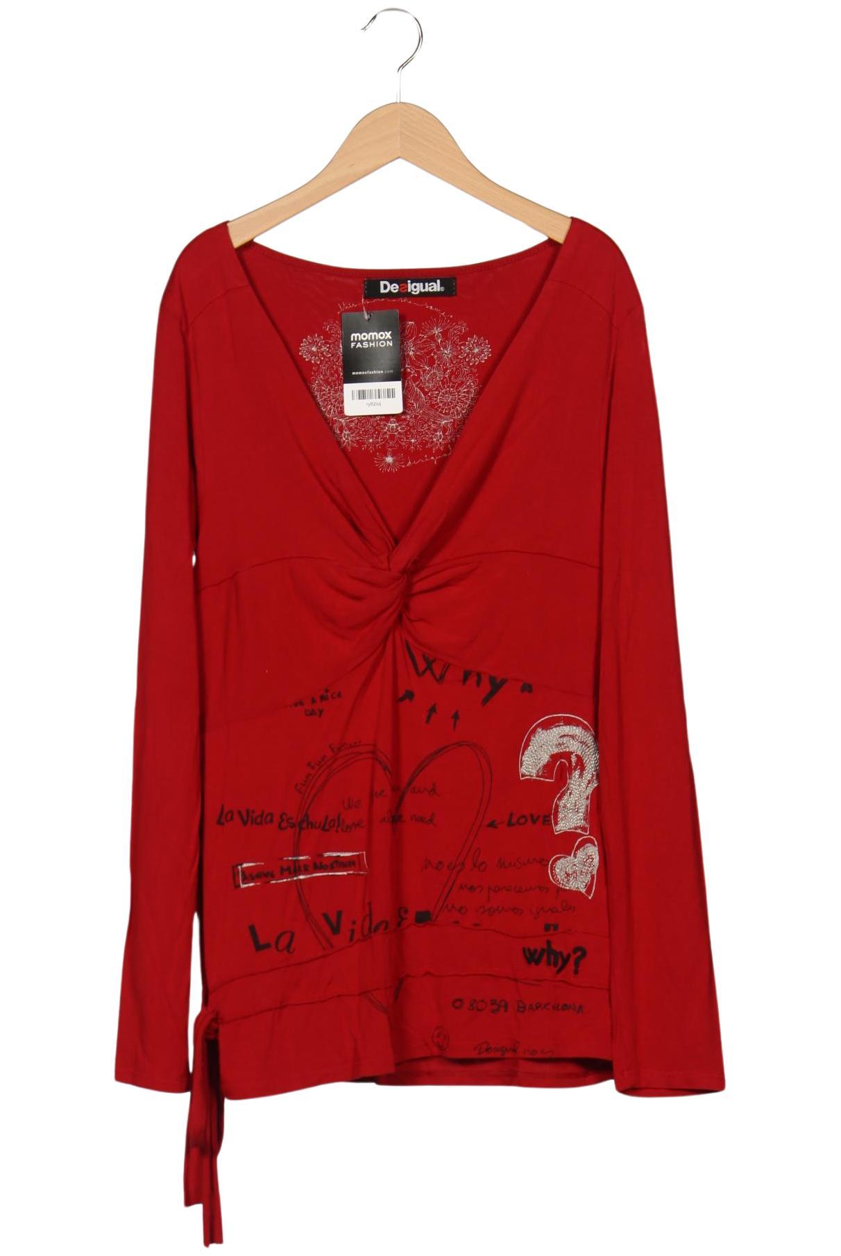 

Desigual Damen Langarmshirt, rot, Gr. 42