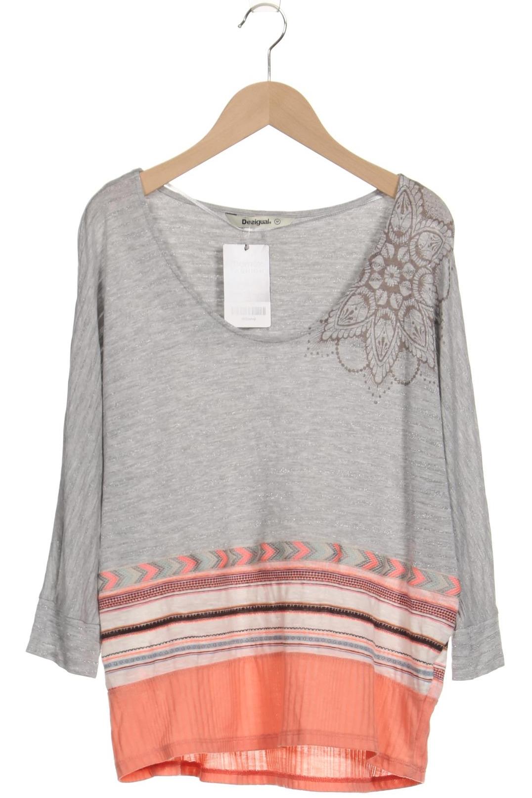 

Desigual Damen Langarmshirt, grau, Gr. 38