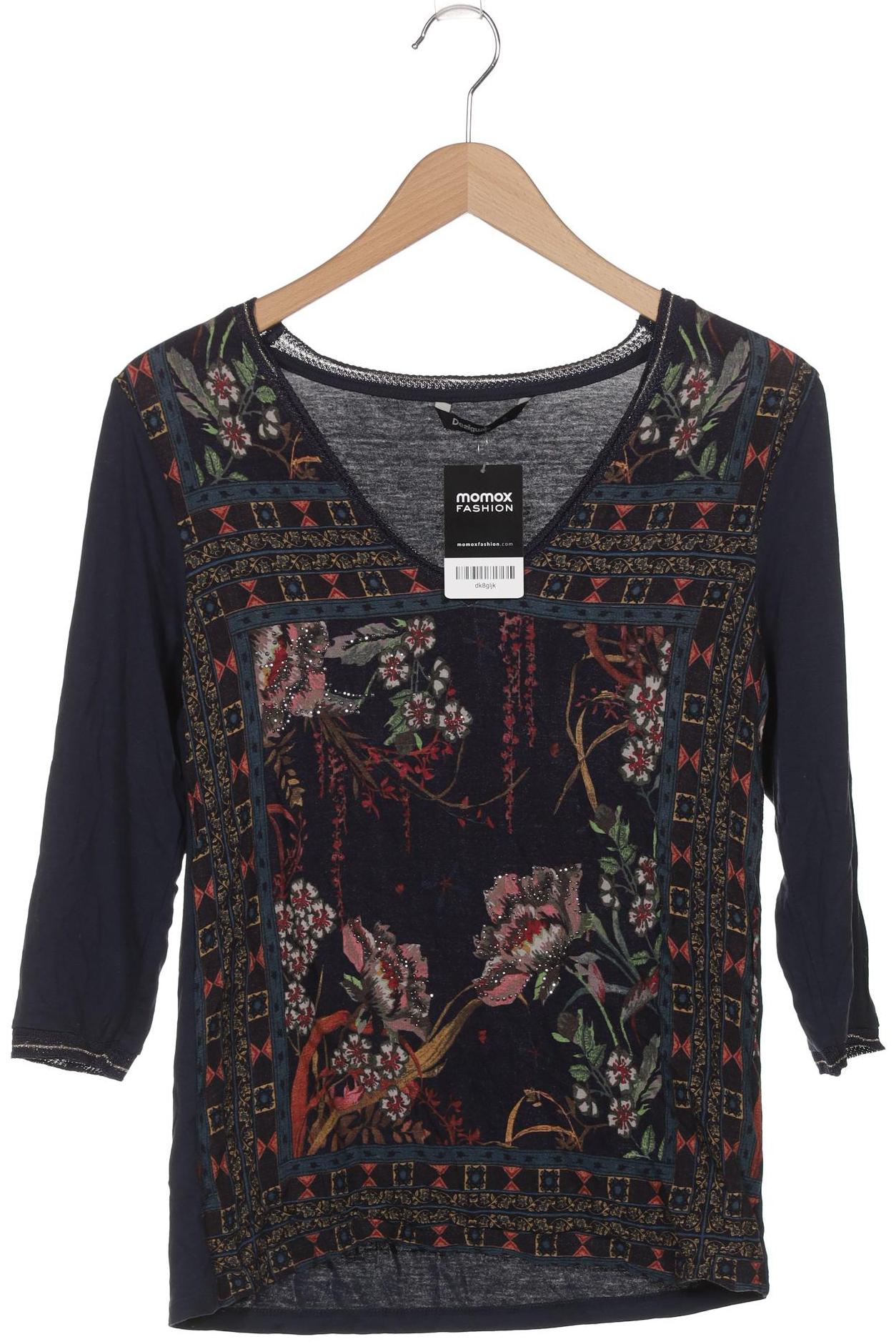 

Desigual Damen Langarmshirt, marineblau, Gr. 36