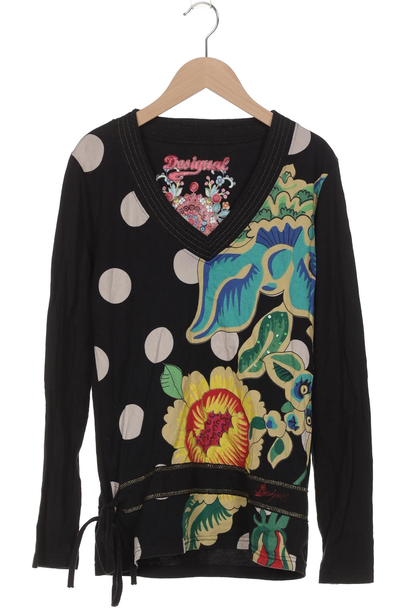 

Desigual Damen Langarmshirt, schwarz, Gr. 38