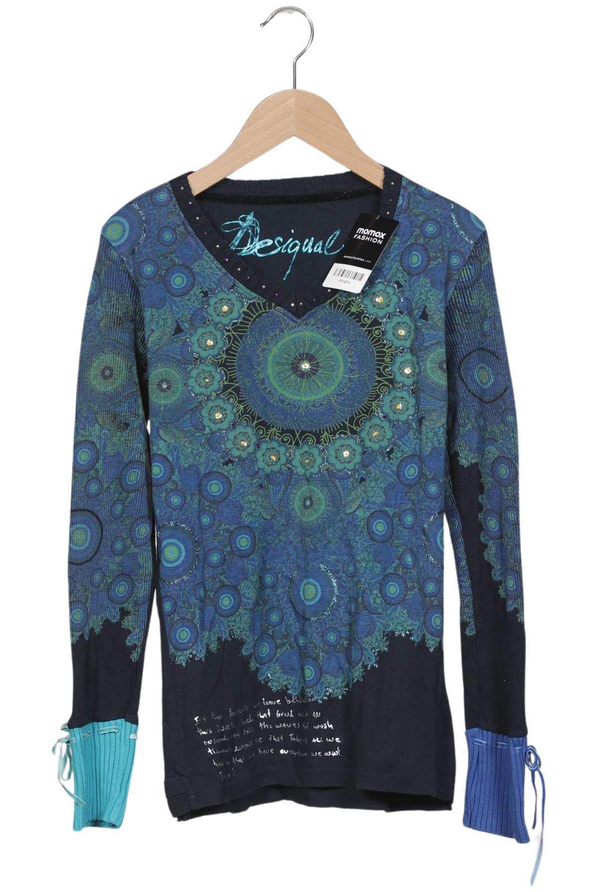 

Desigual Damen Langarmshirt, marineblau, Gr. 36