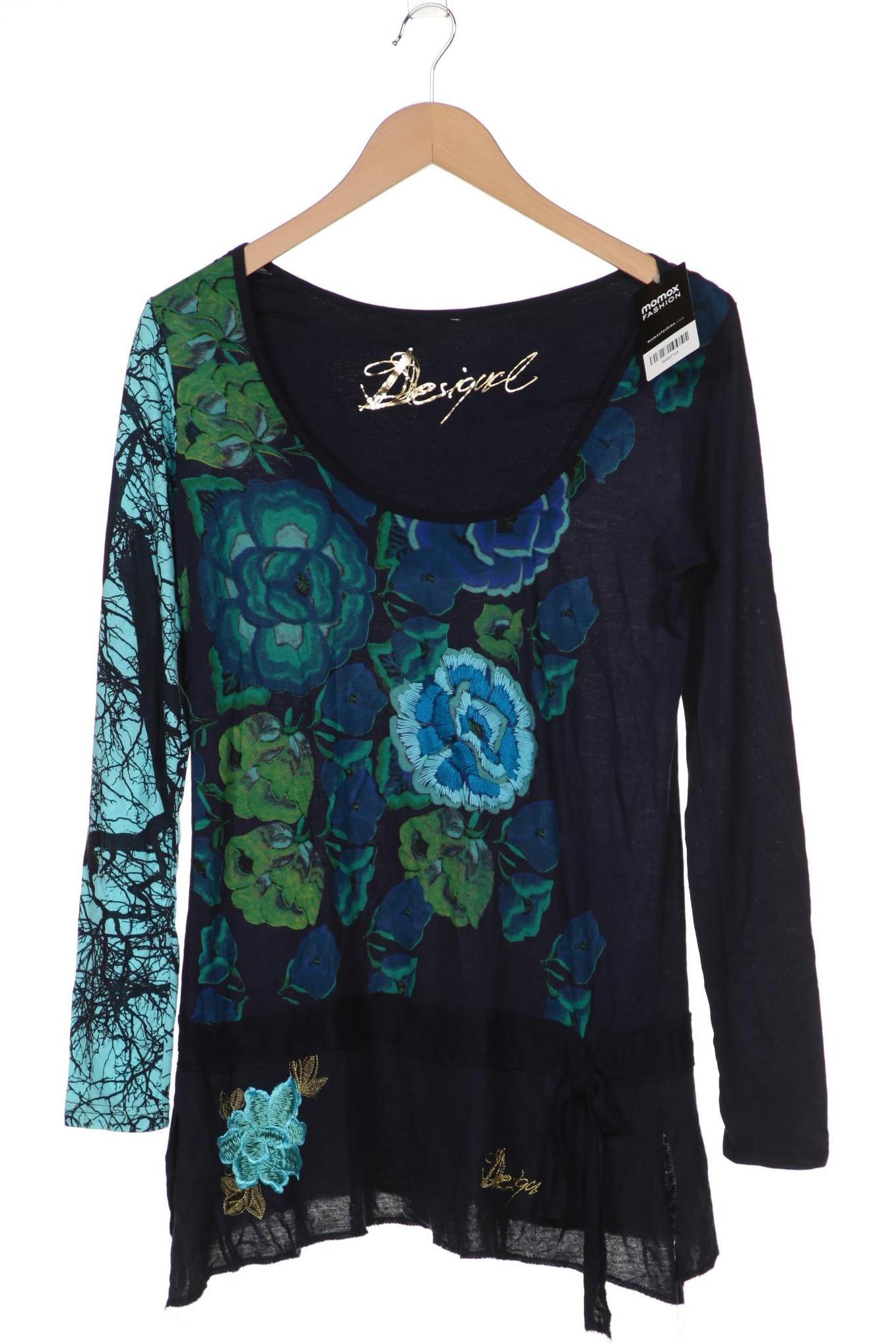 

Desigual Damen Langarmshirt, marineblau, Gr. 42