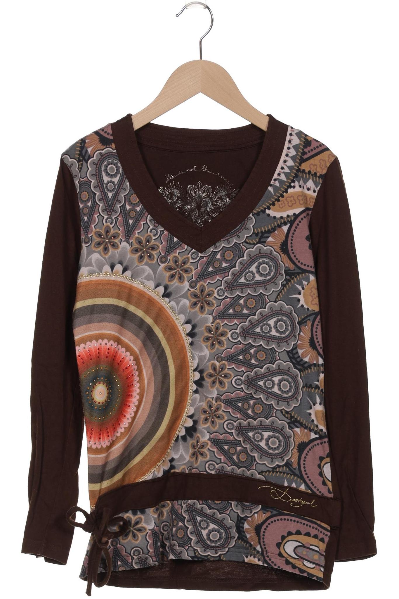 

Desigual Damen Langarmshirt, braun, Gr. 36
