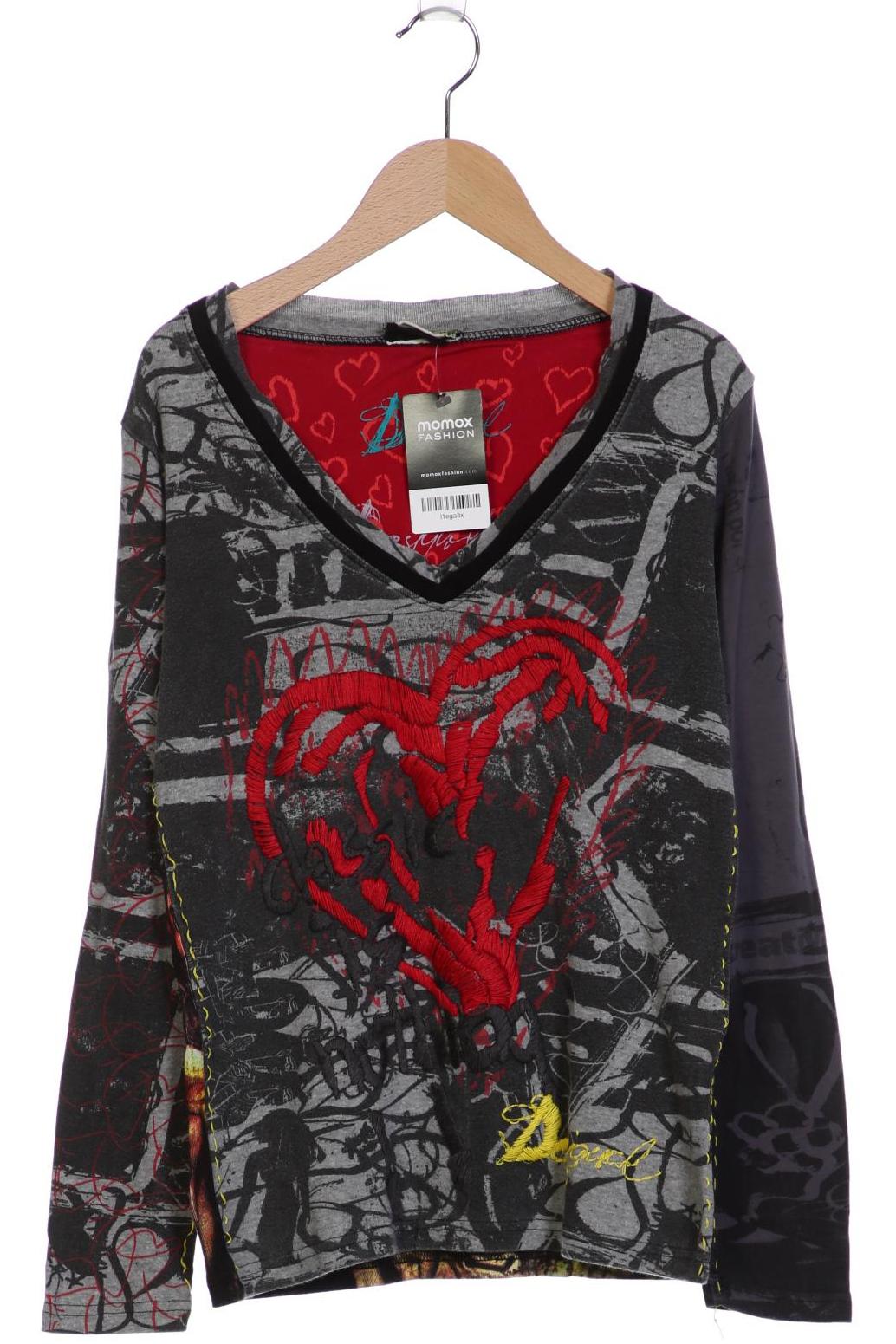 

Desigual Damen Langarmshirt, grau, Gr. 44