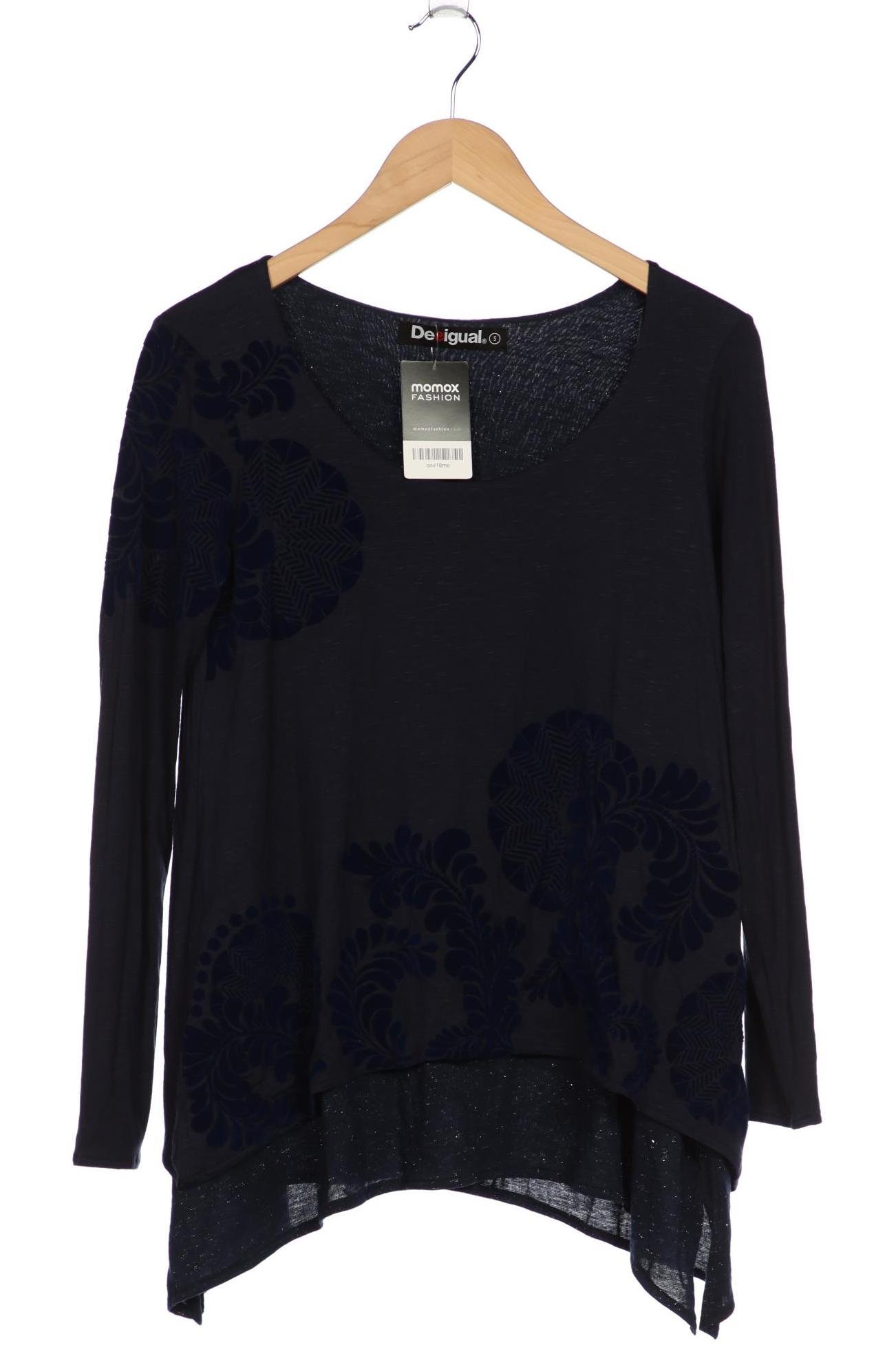 

Desigual Damen Langarmshirt, marineblau, Gr. 36