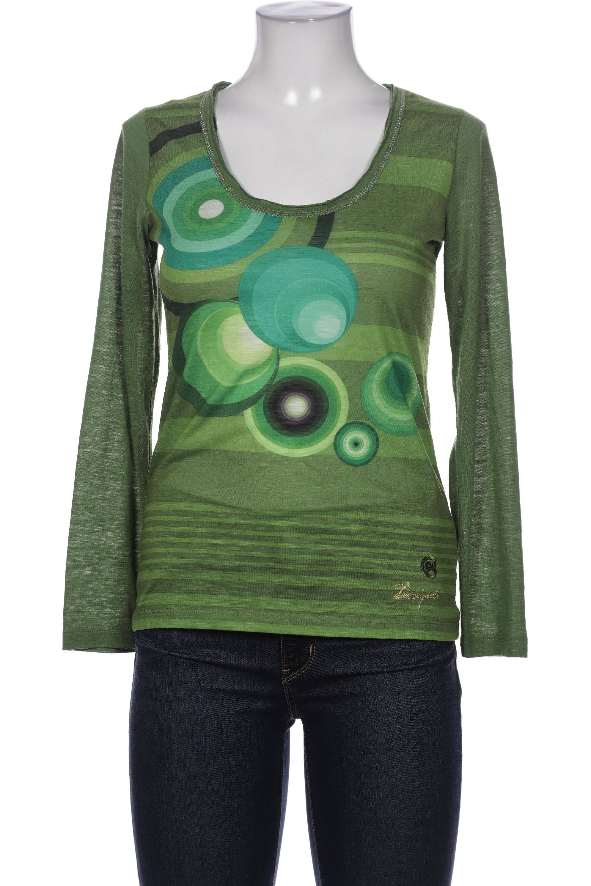 

Desigual Damen Langarmshirt, grün, Gr. 36