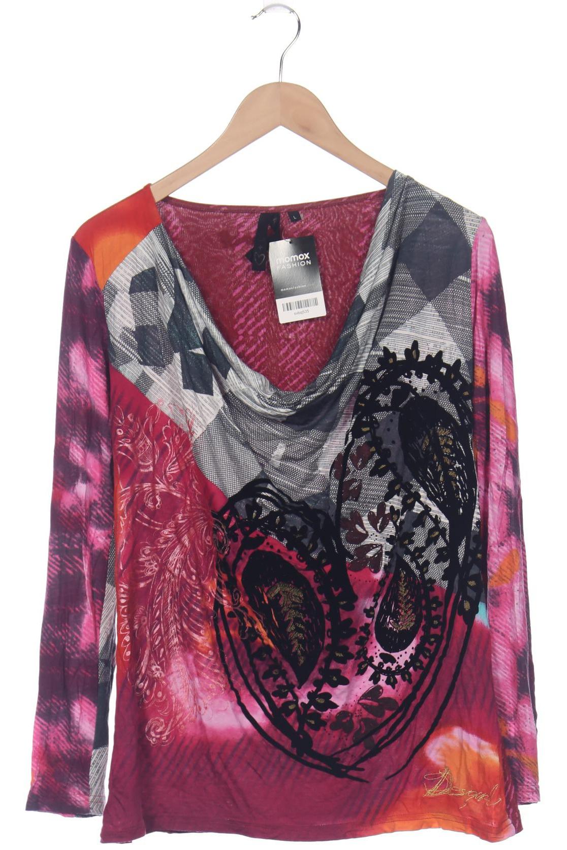 

Desigual Damen Langarmshirt, pink, Gr. 42