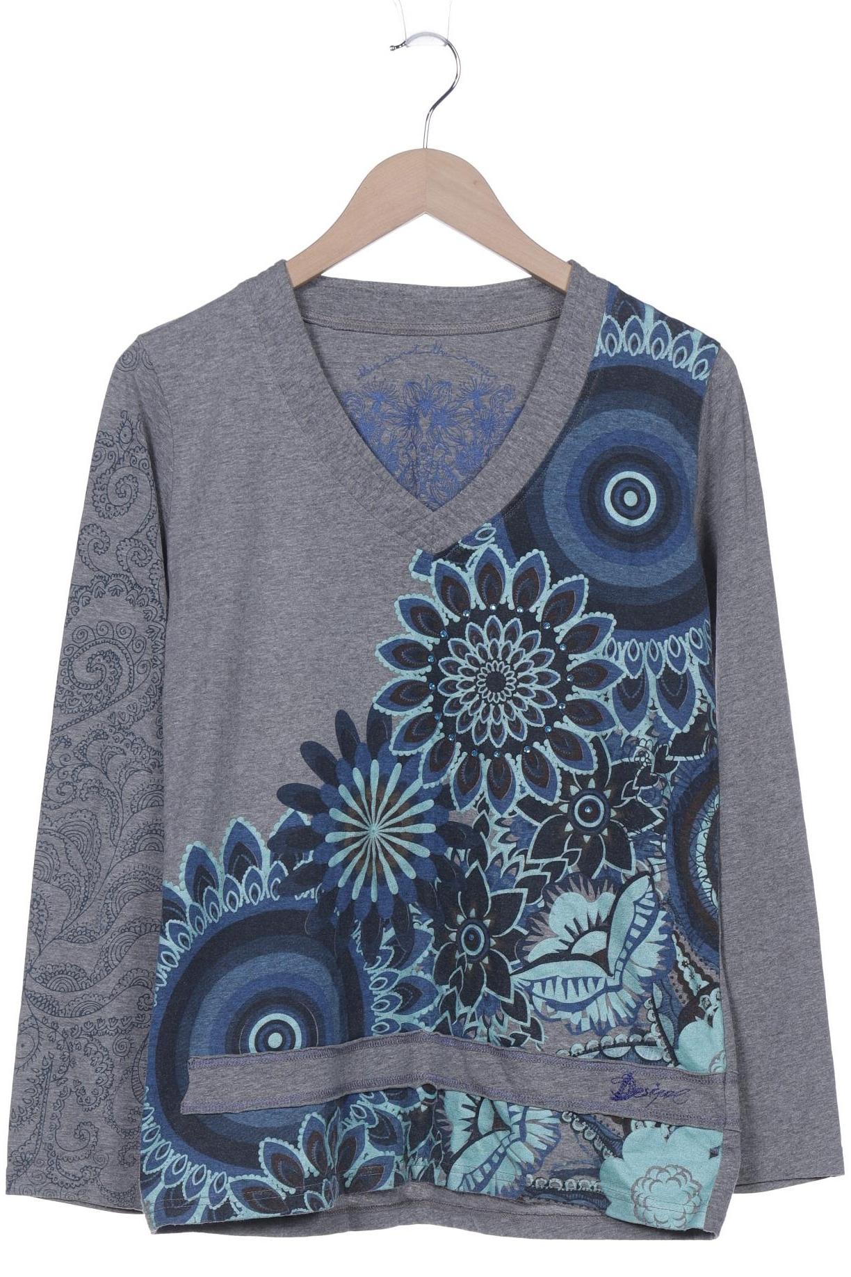 

Desigual Damen Langarmshirt, grau, Gr. 44