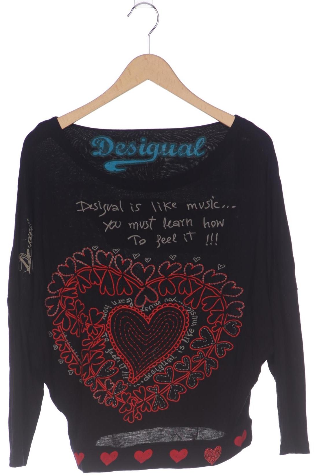 

Desigual Damen Langarmshirt, schwarz, Gr. 38