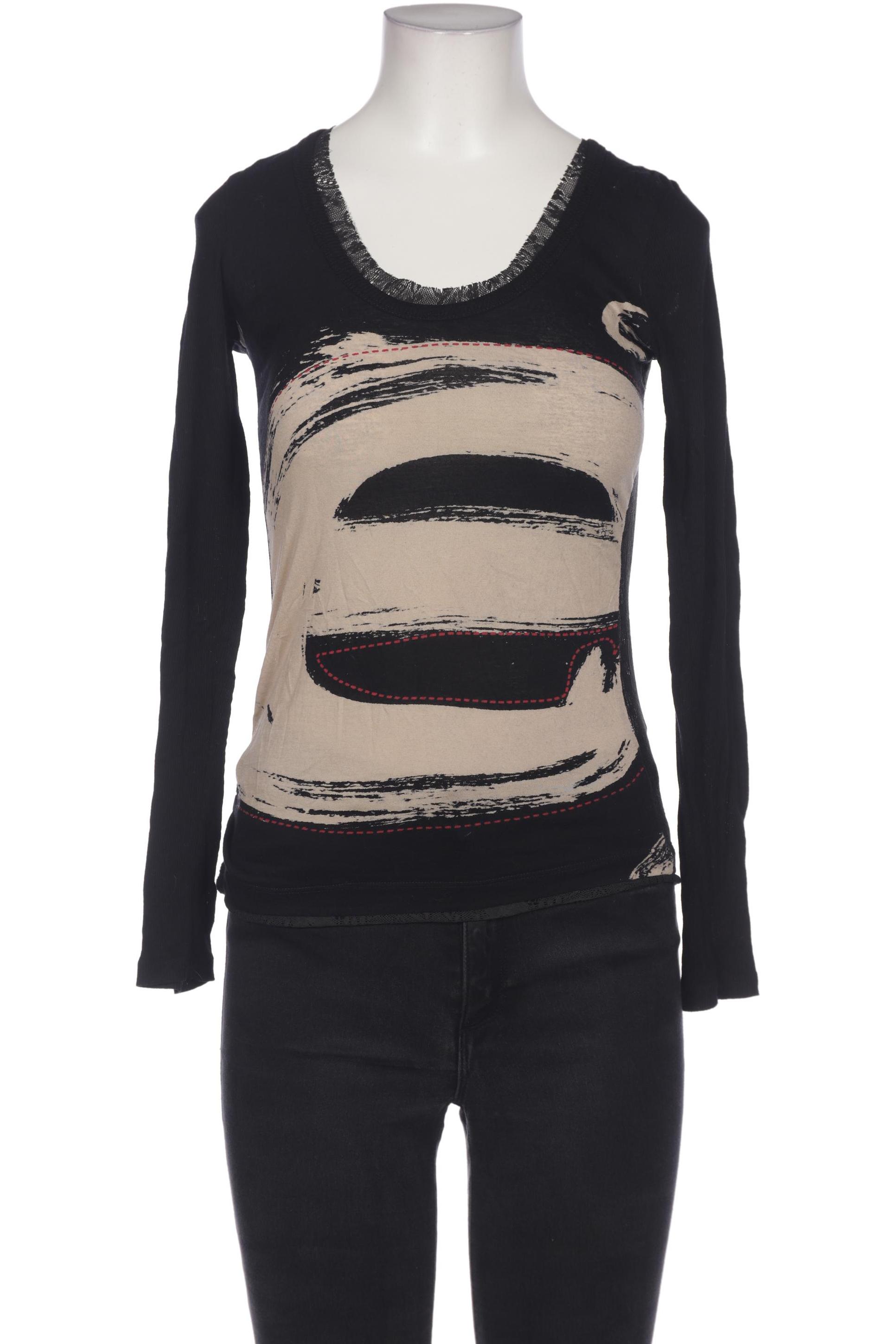

Desigual Damen Langarmshirt, schwarz, Gr. 36