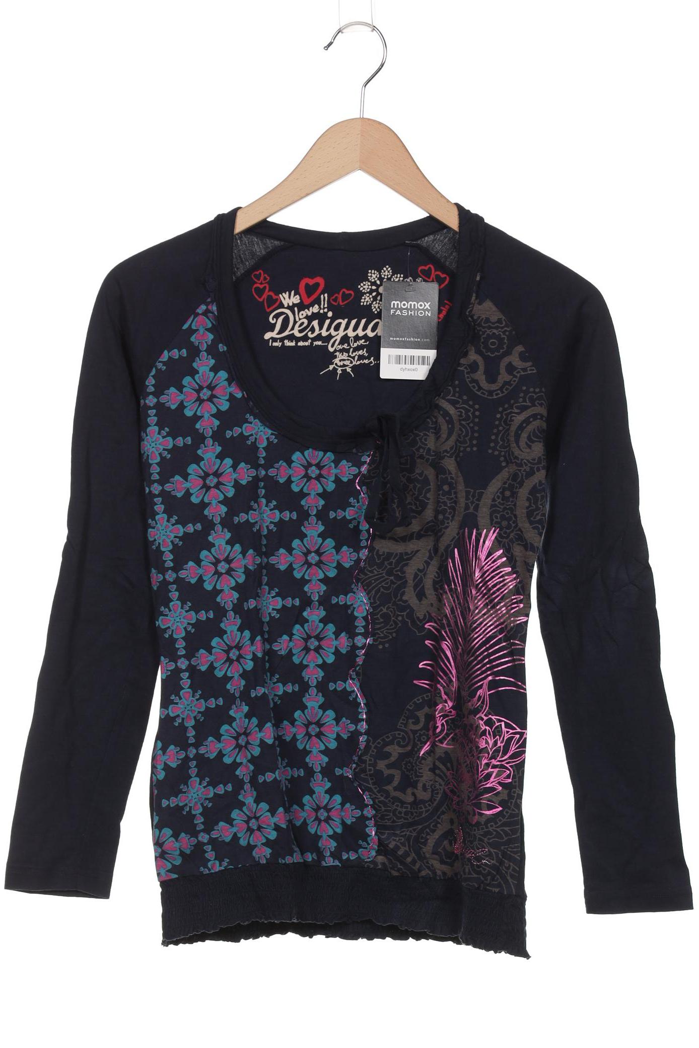 

Desigual Damen Langarmshirt, marineblau, Gr. 38
