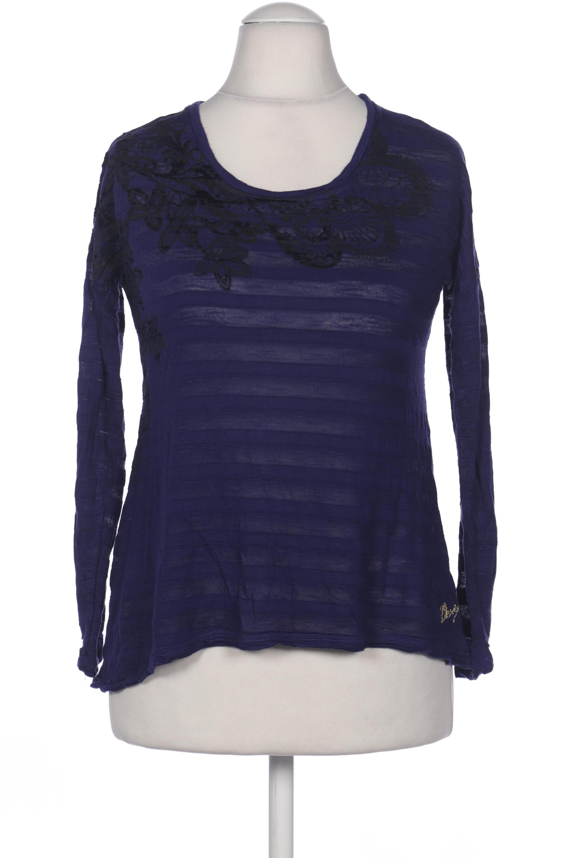 

Desigual Damen Langarmshirt, marineblau, Gr. 38