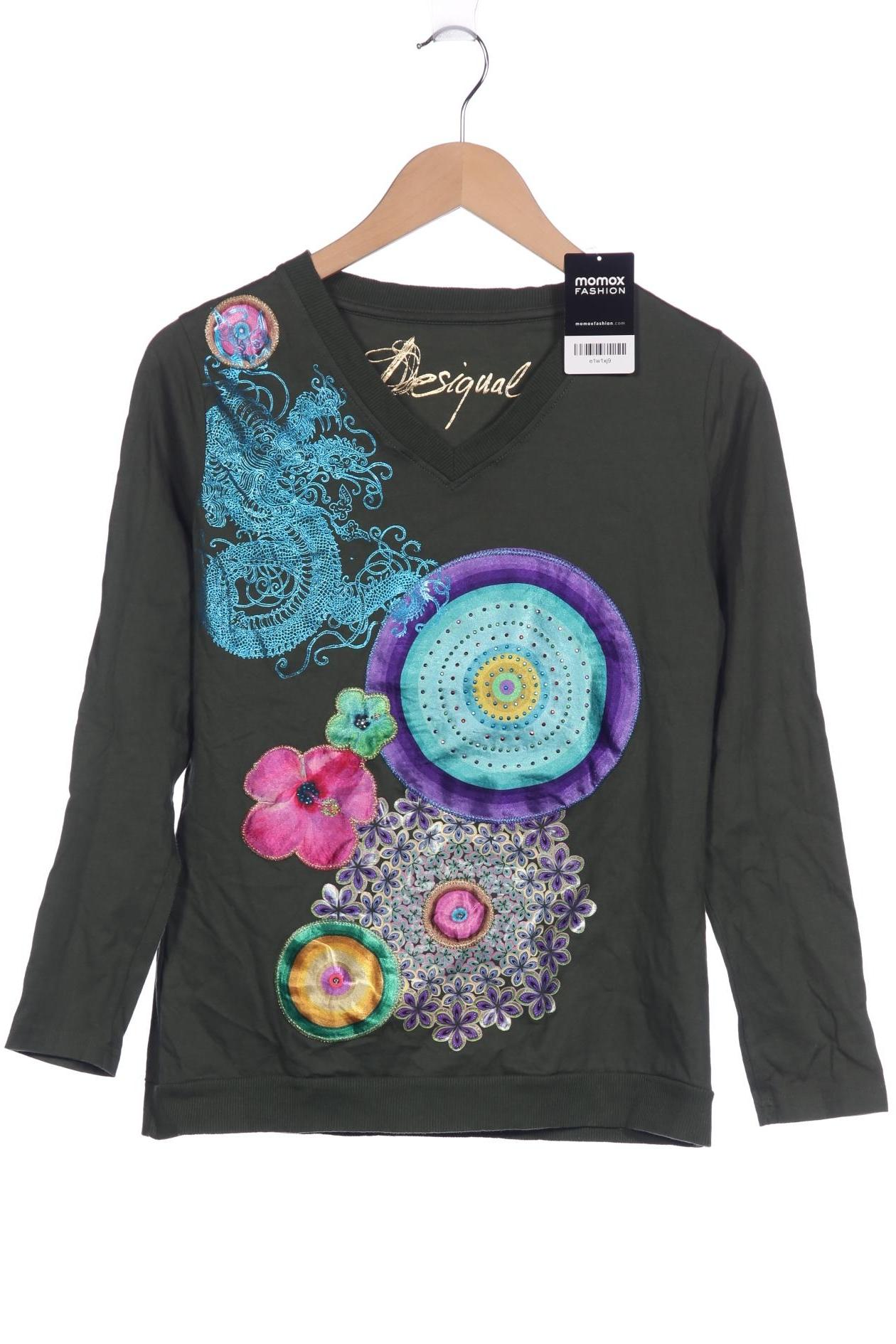 

Desigual Damen Langarmshirt, grün, Gr. 68