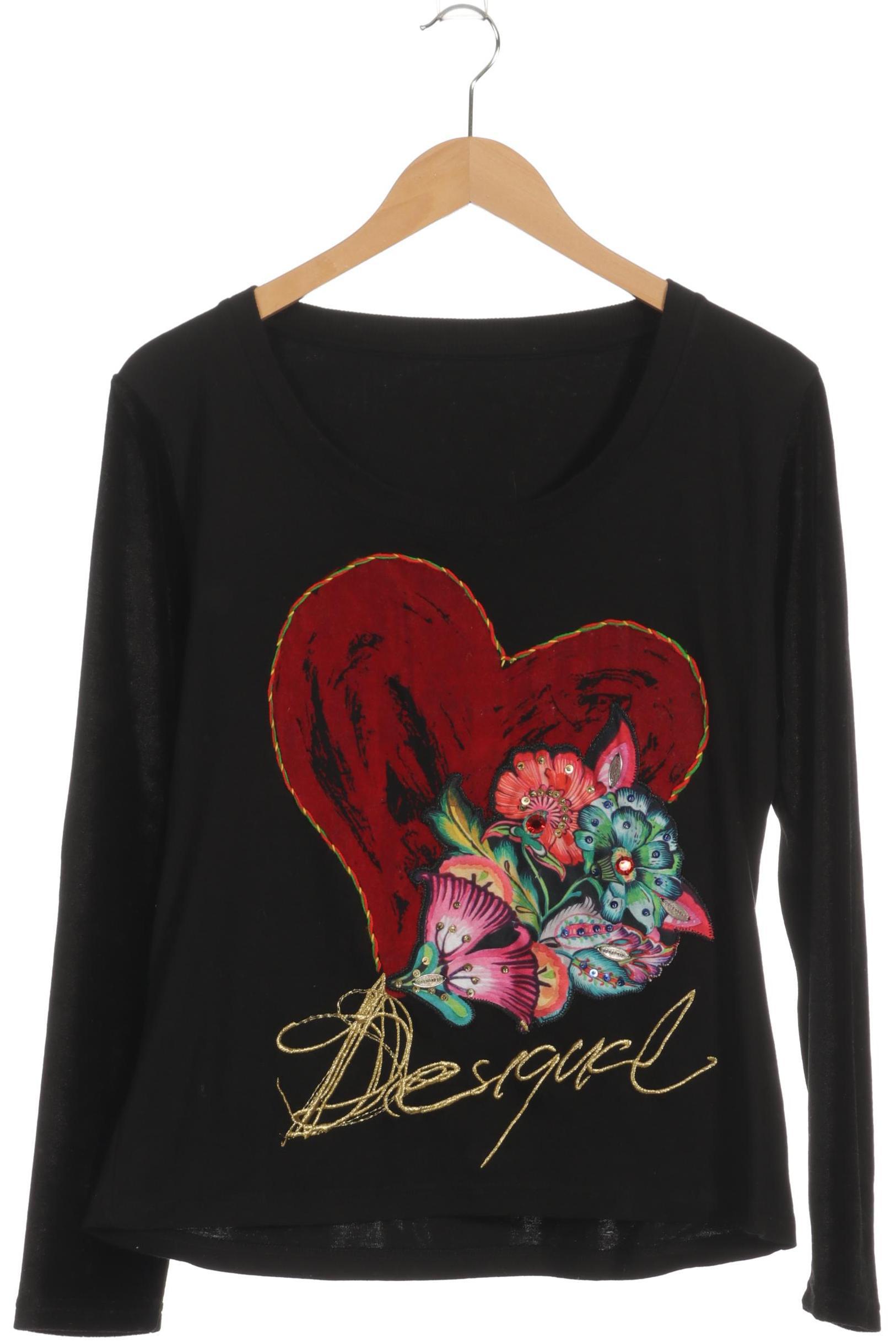 

Desigual Damen Langarmshirt, schwarz, Gr.